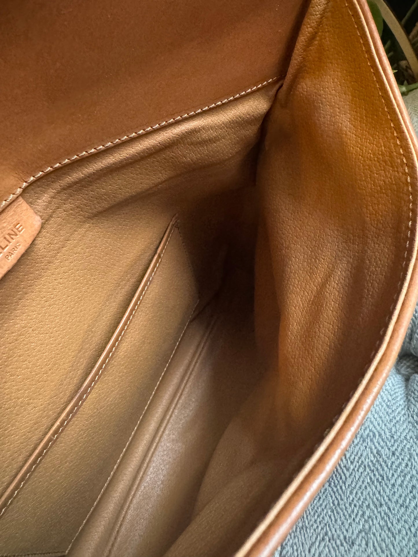 Celine Vintage Macadam Foldover Clutch
