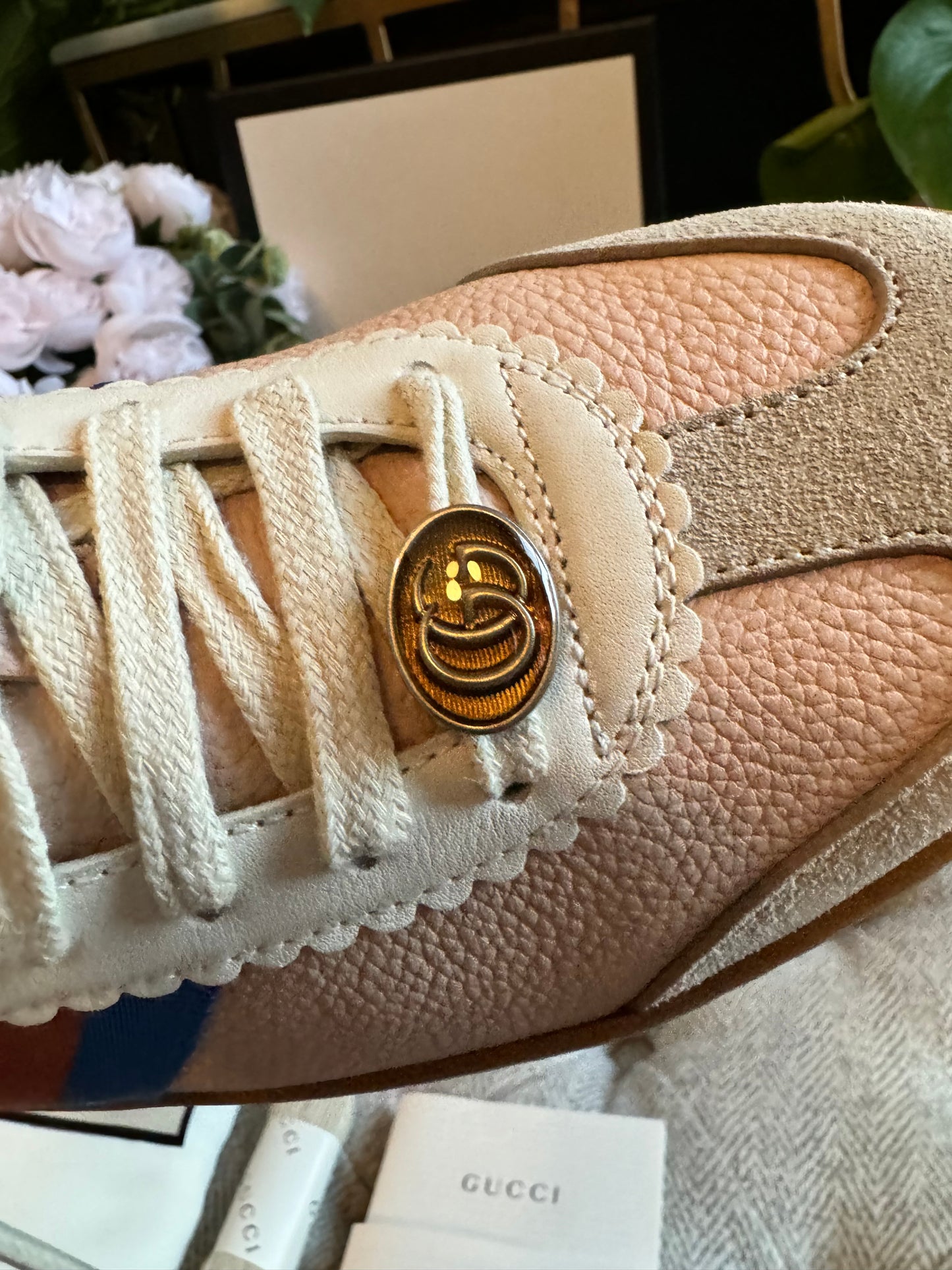 Gucci G74 Web Sneakers