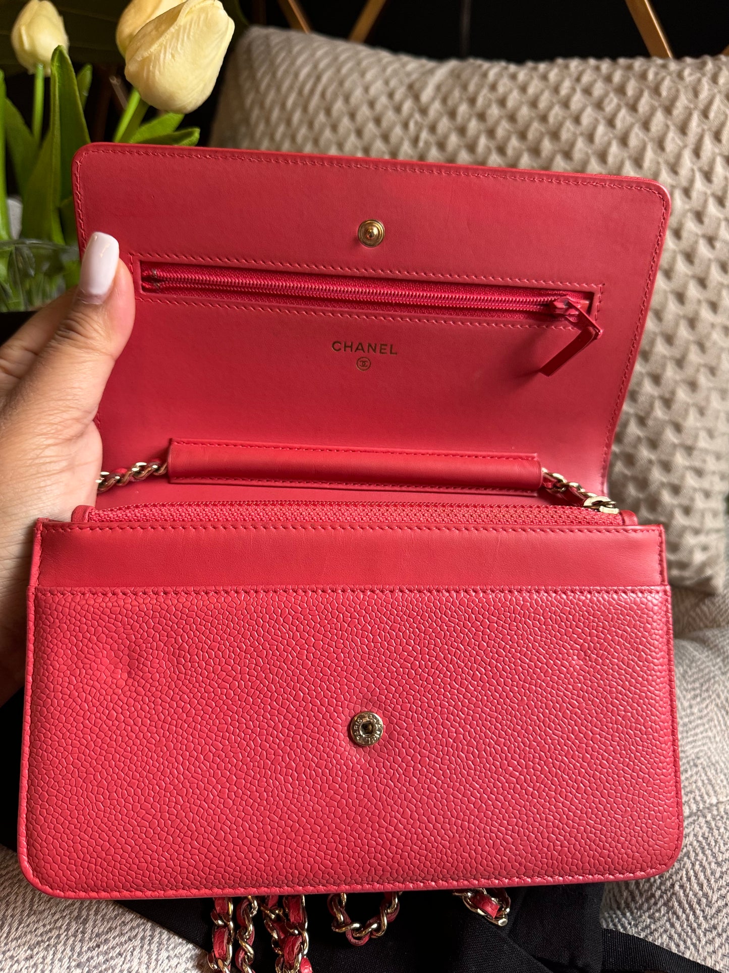 Chanel WOC Caviar in GOLD Hardware