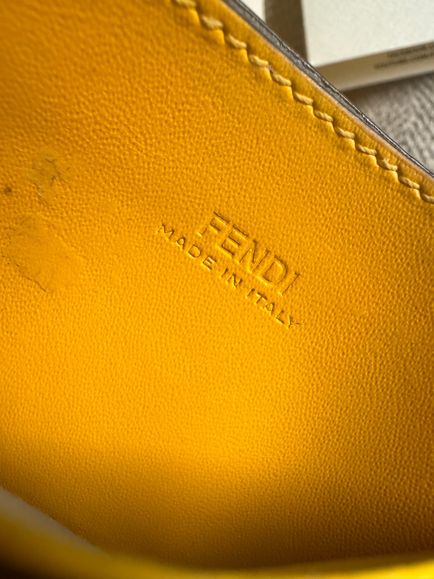 Fendi Logo Cardholder in Leather