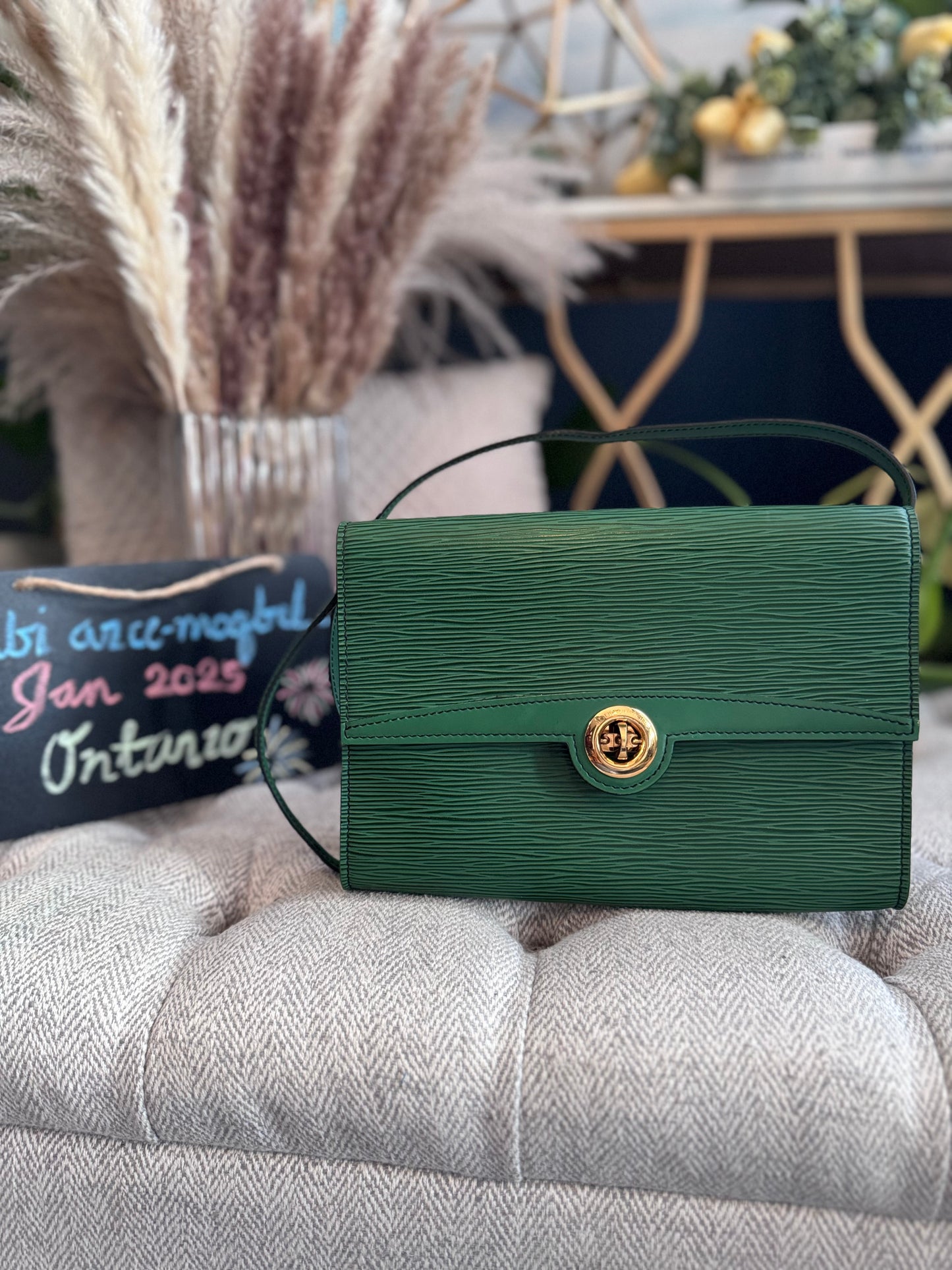 Louis Vuitton Epi Pochette Arche in Borneo Green