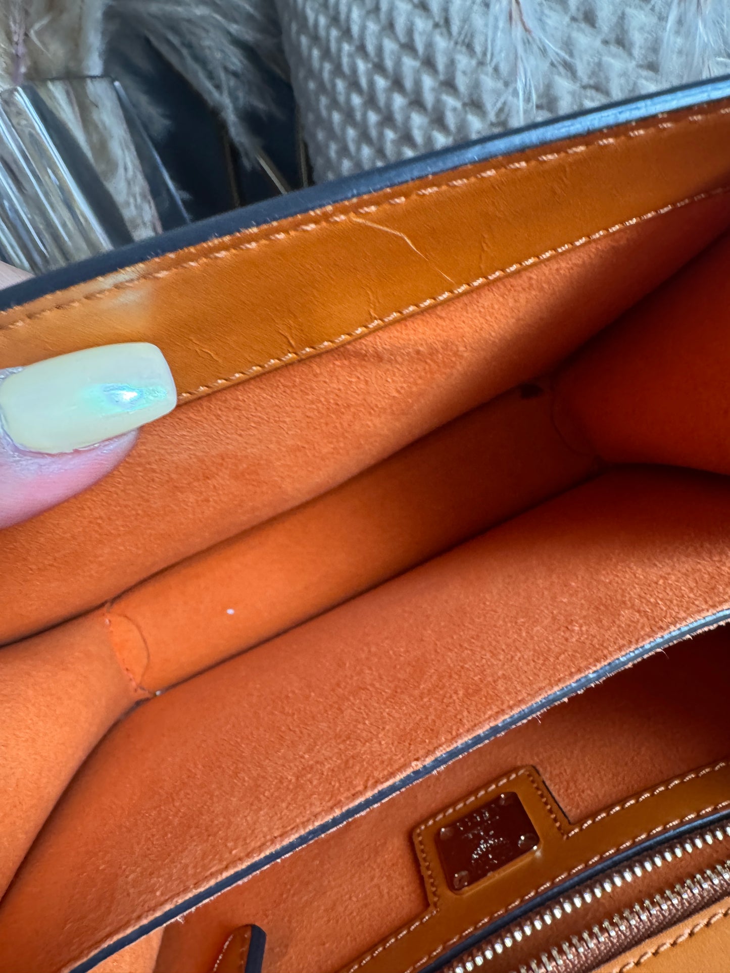 MCM Calfskin Patricia Leather Crossbody