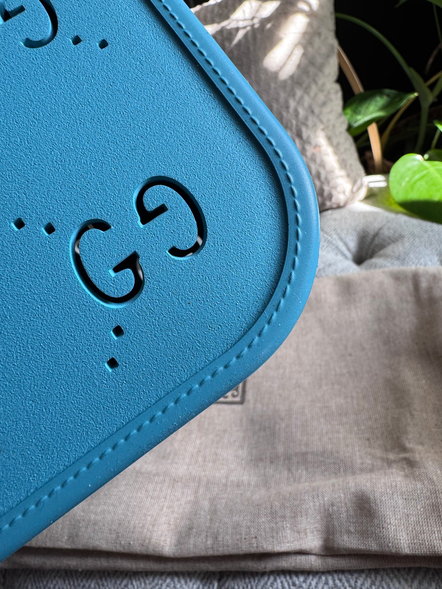 Gucci Rubber Tote- BLUE