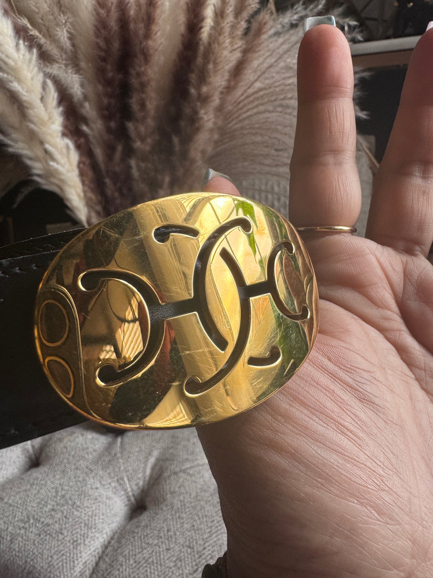 Hermes Belt with Gold Buckle