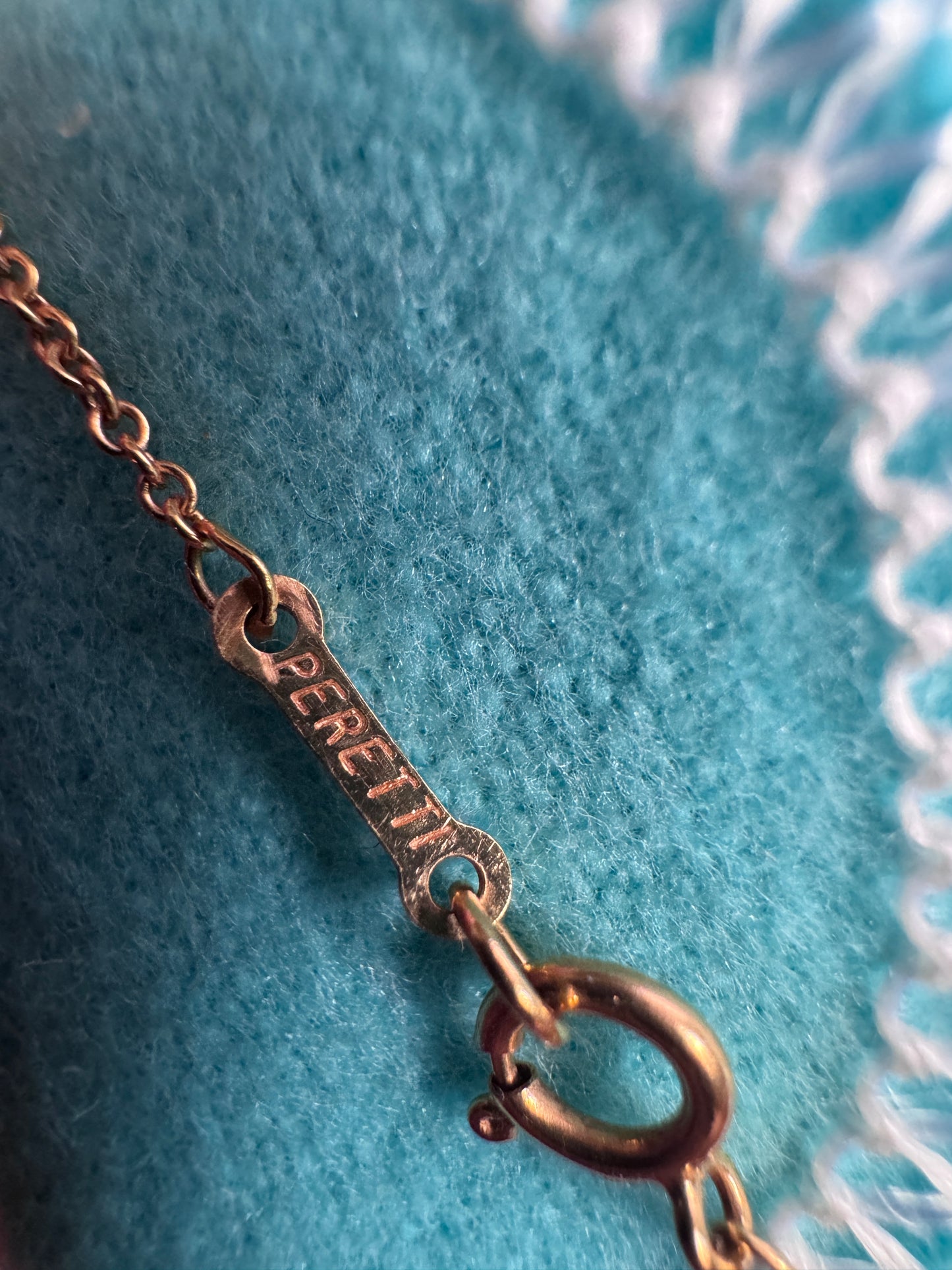 Tiffany & Co. 18k 9mm Bean Necklace
