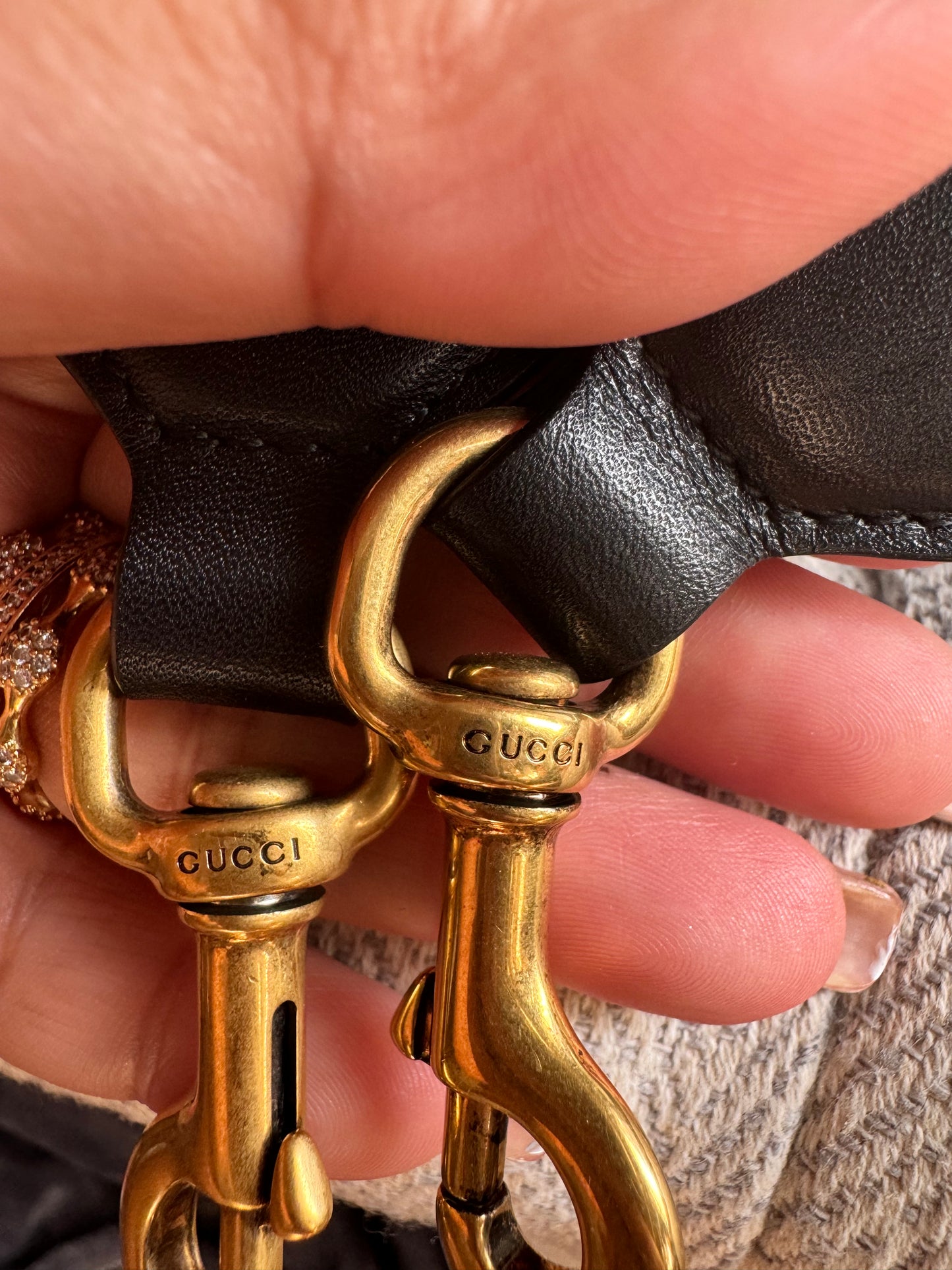 Gucci Calfskin Matelasse Sylvie Web GG Marmont Bucket Bag