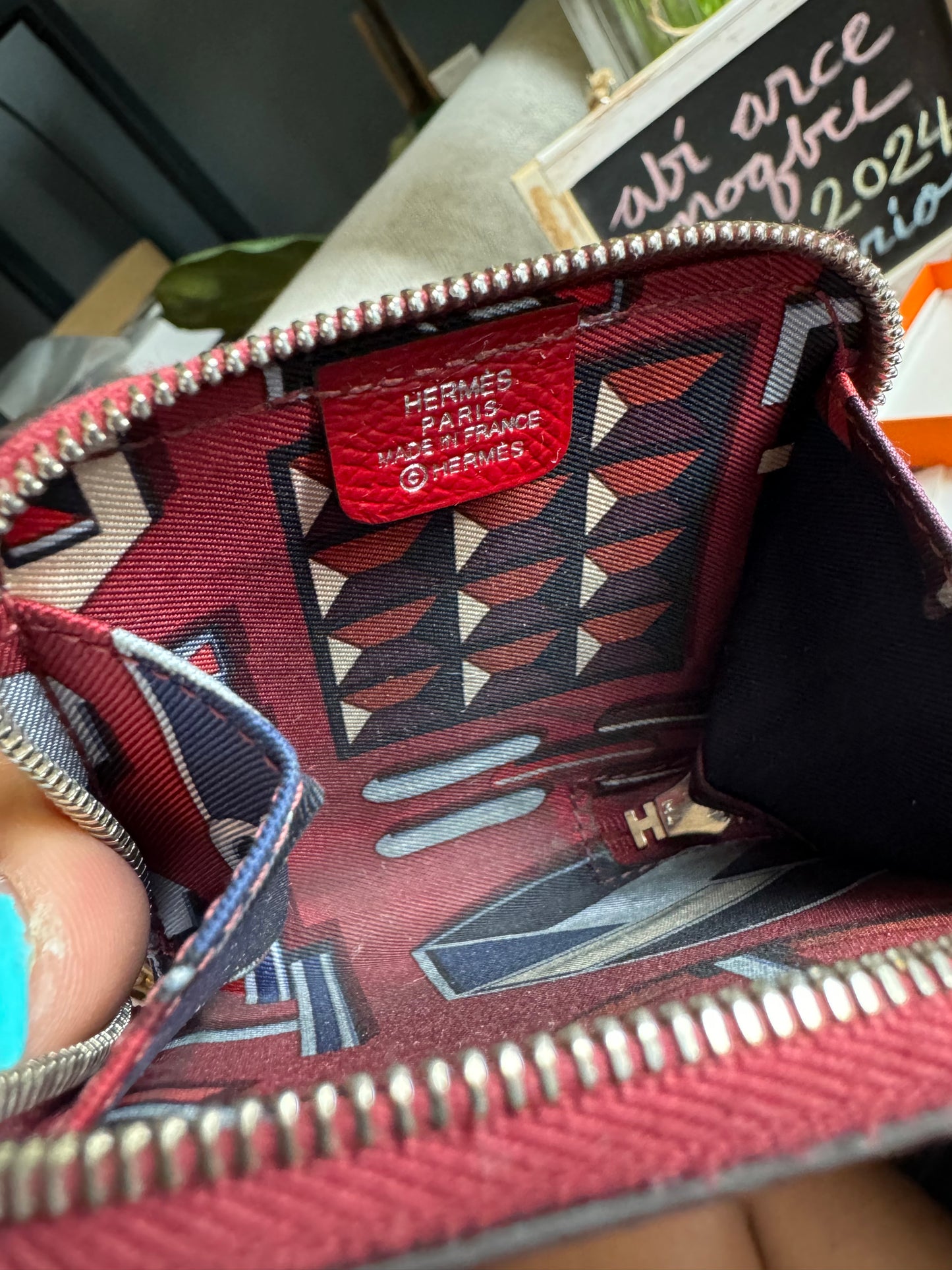Hermes Silk’in Coin purse