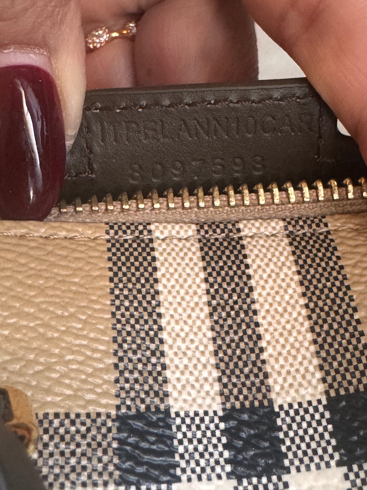 Burberry Mini Check Bowling Bag in Military