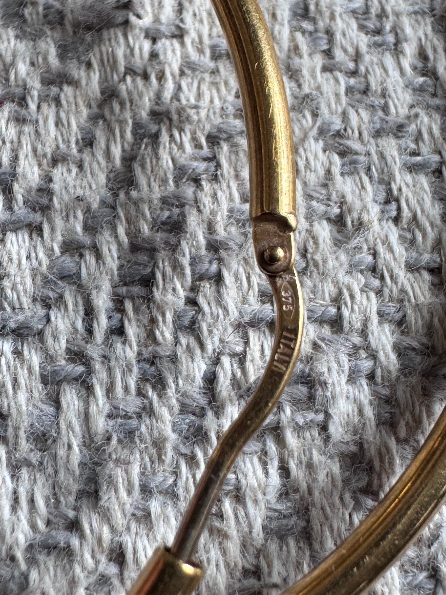 9Ct Gold Hoop Earrings