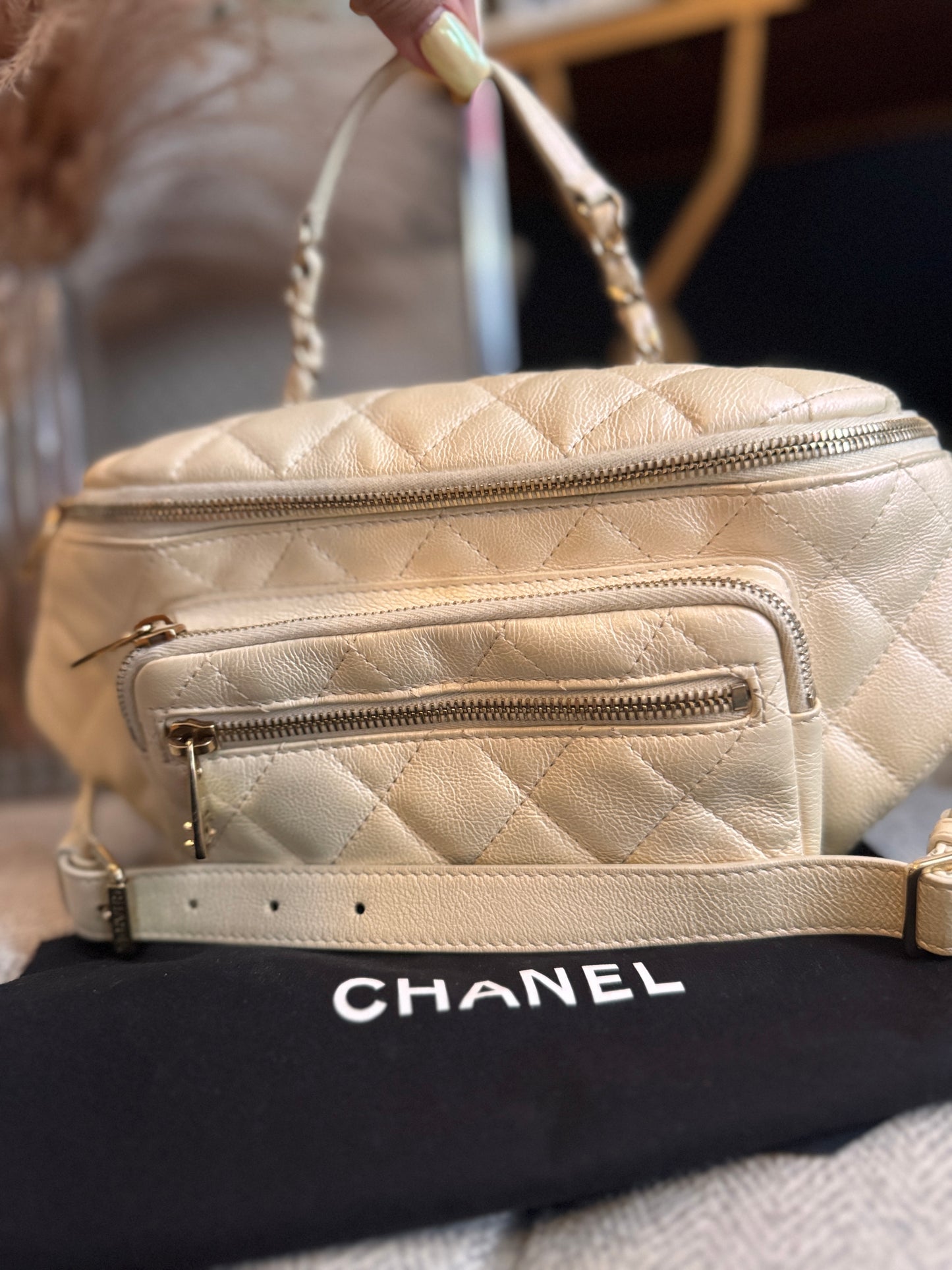 CHANEL Iridescent All About Waist bumbag