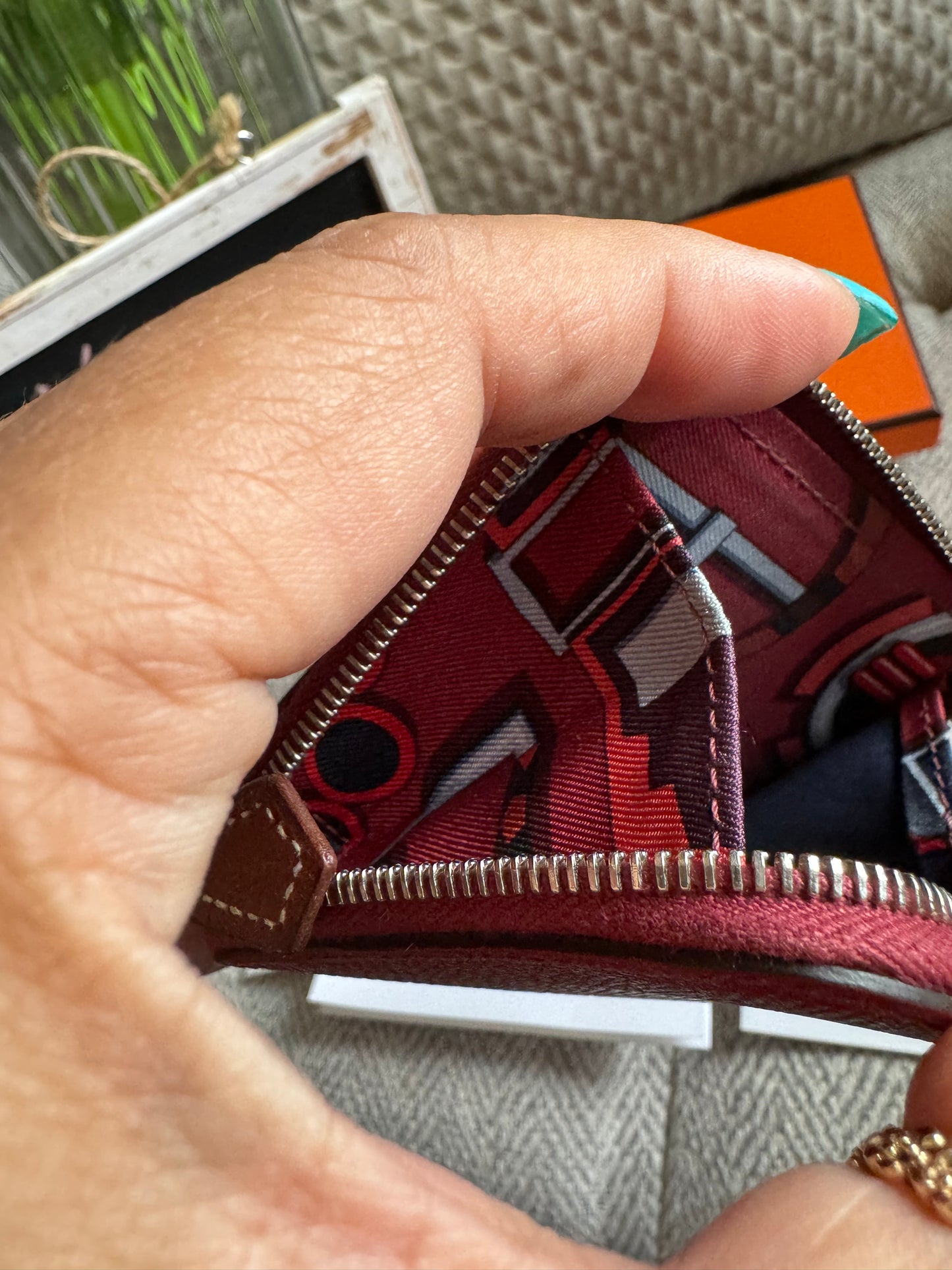 Hermes Silk’in Coin purse