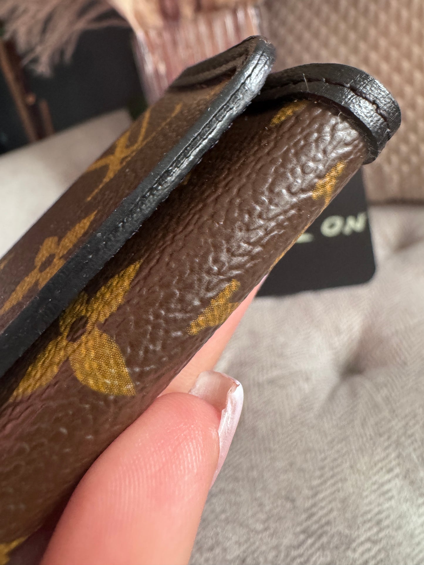 LOUIS VUITTON Monogram Macassar Multicles 6 Key Case