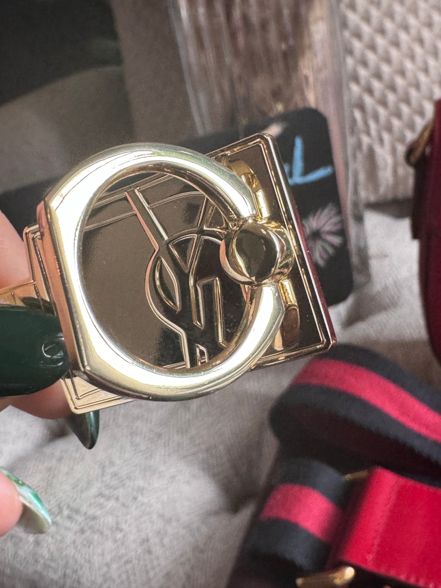 YVES SAINT LAURENT Beaute New Hand Mirror and Phone Ring