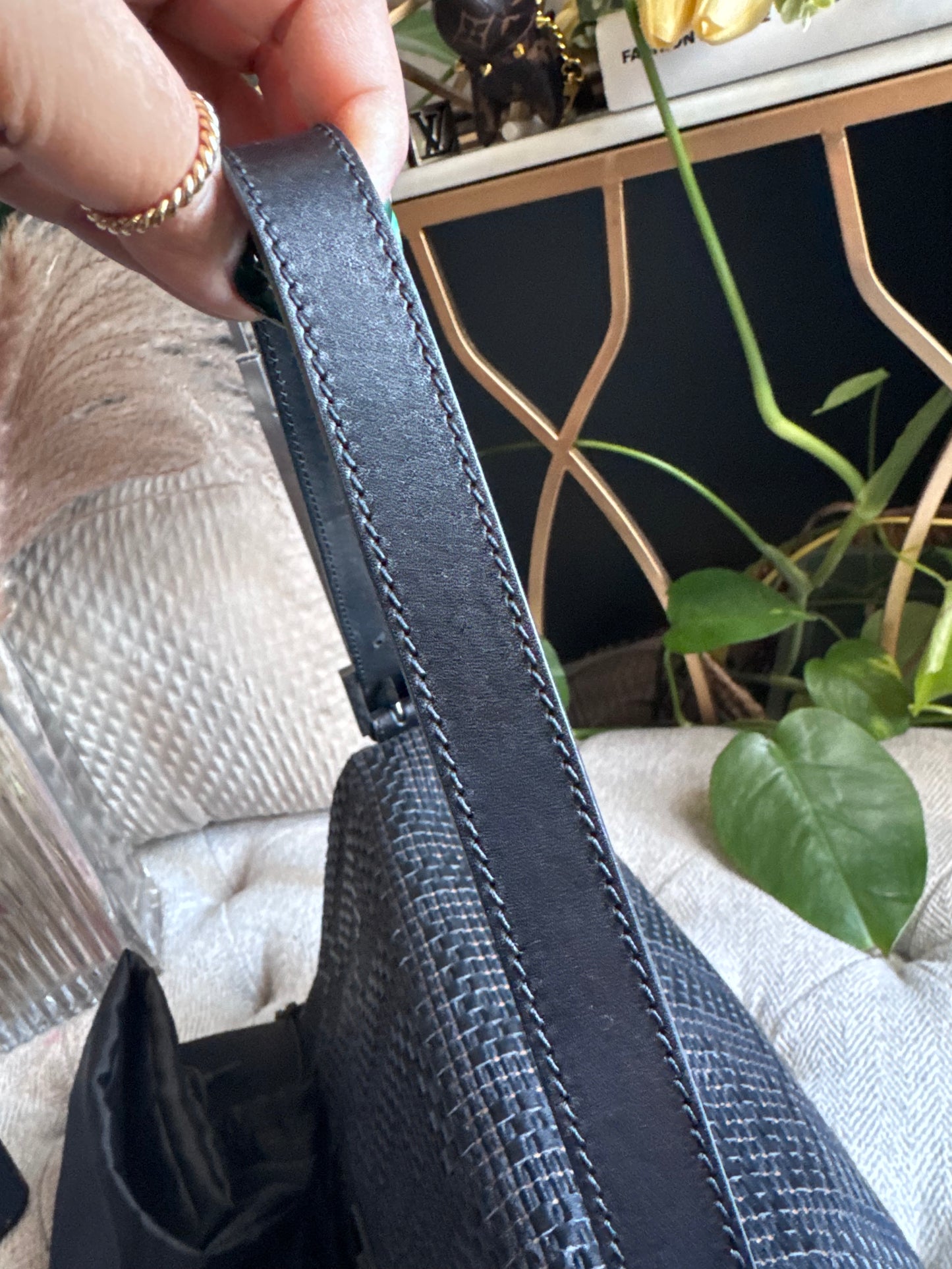 Fendi Leather Weave Mama Baguette