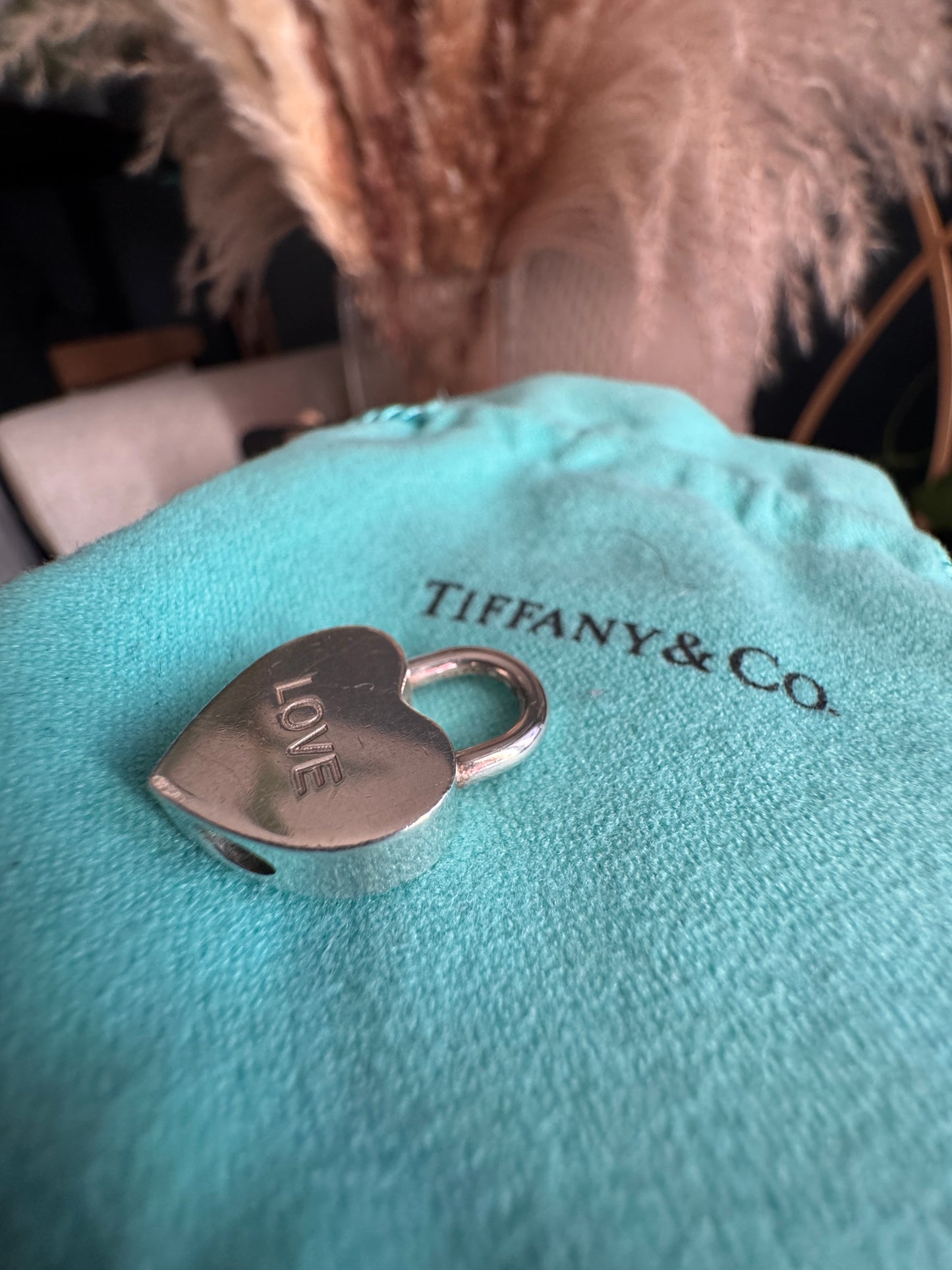 Tiffany & Co Padlock Heart LOVE Charm