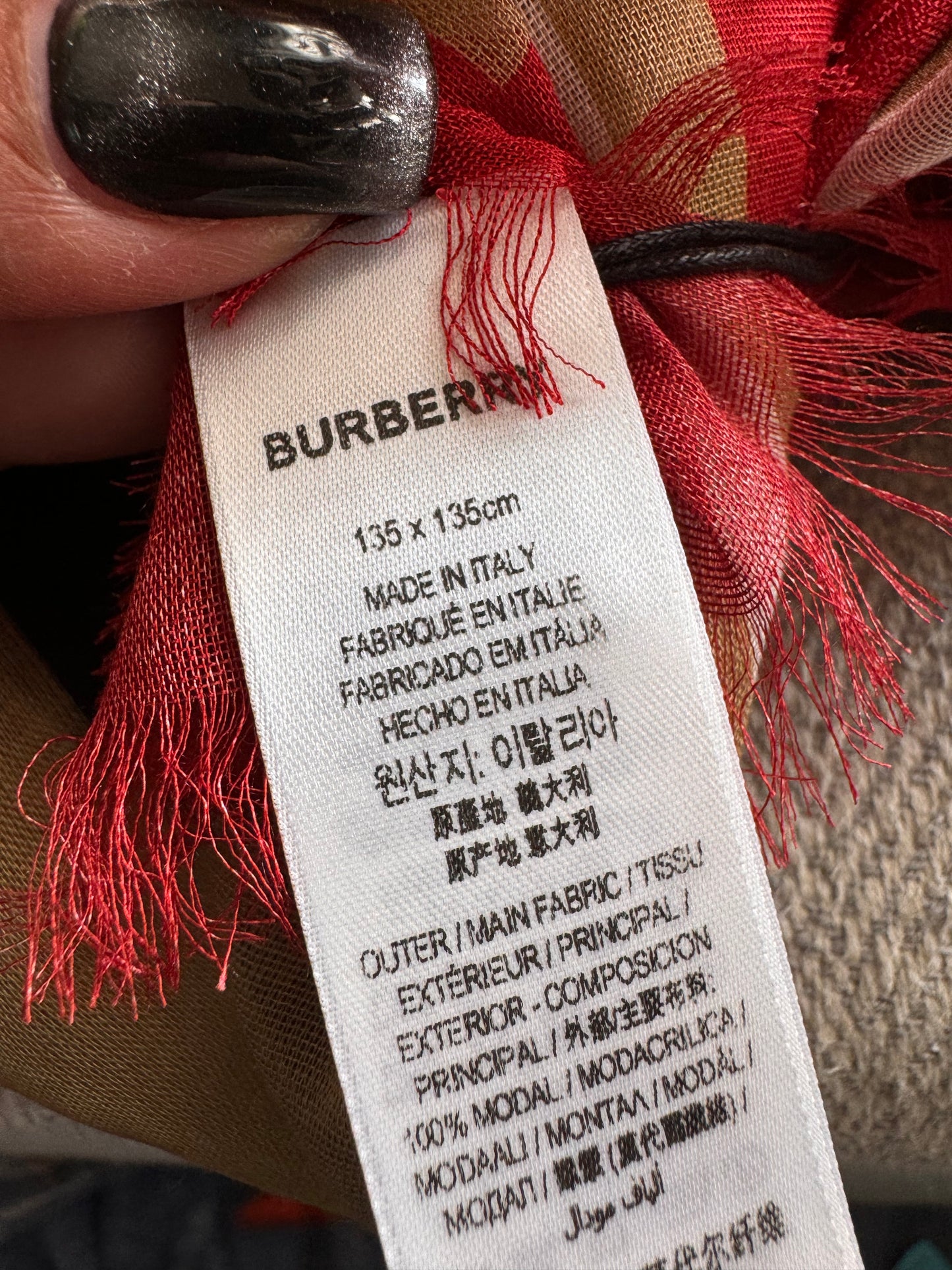 Burberry Scarf NWT