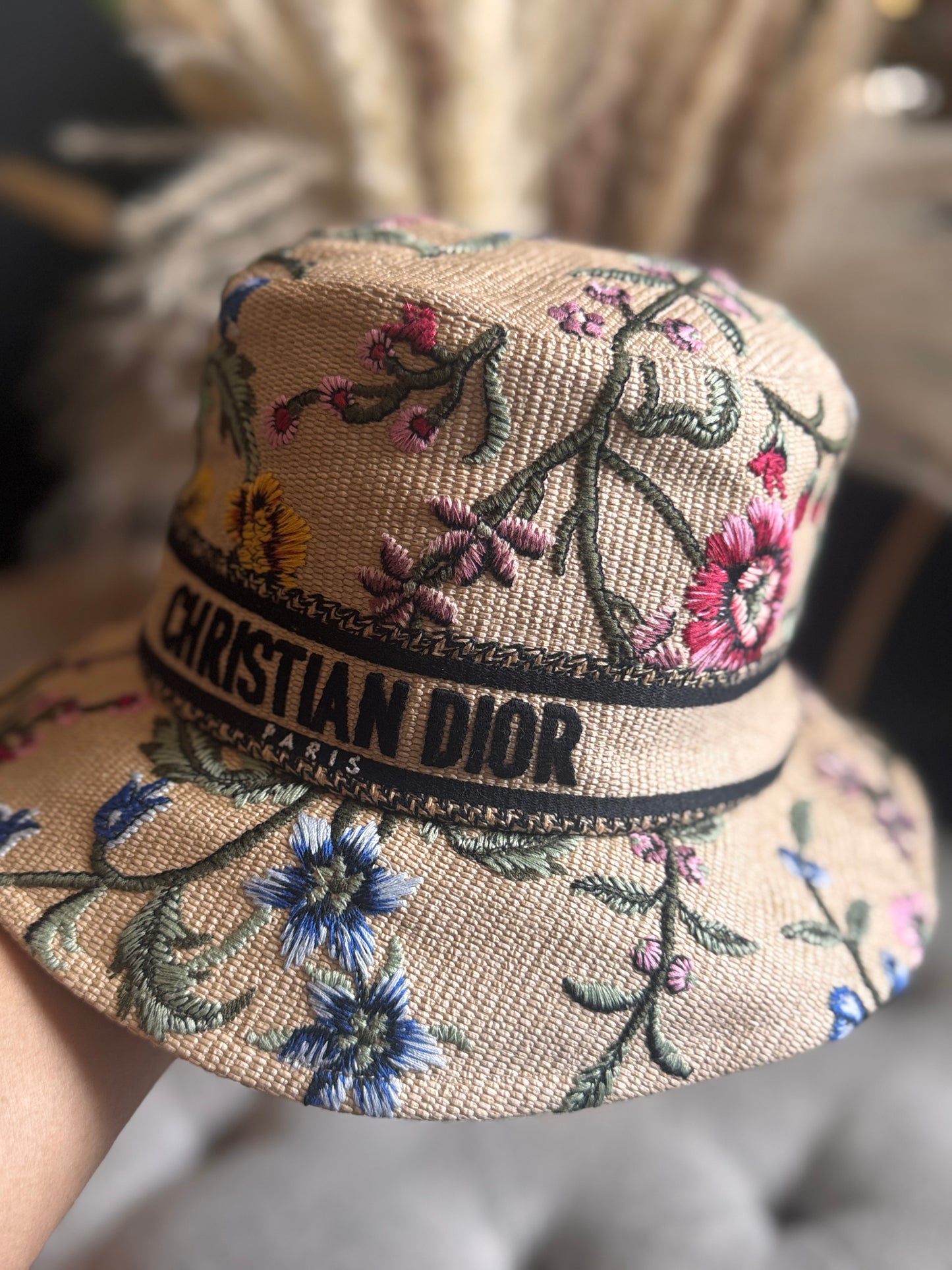Christian Dior D‐Bobby Floral bucket hat