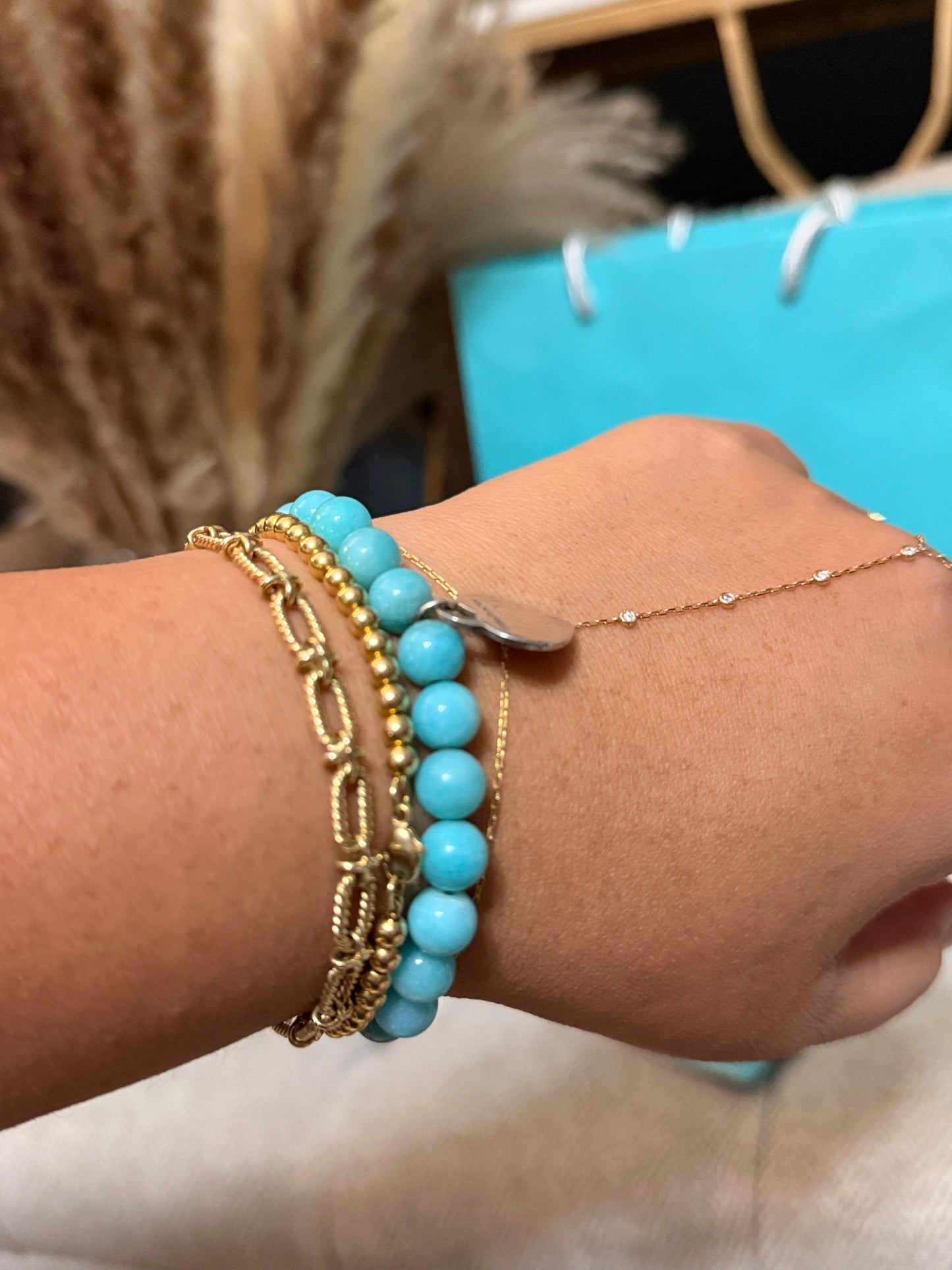 Tiffany&Co Amazonite 8mm Bracelet