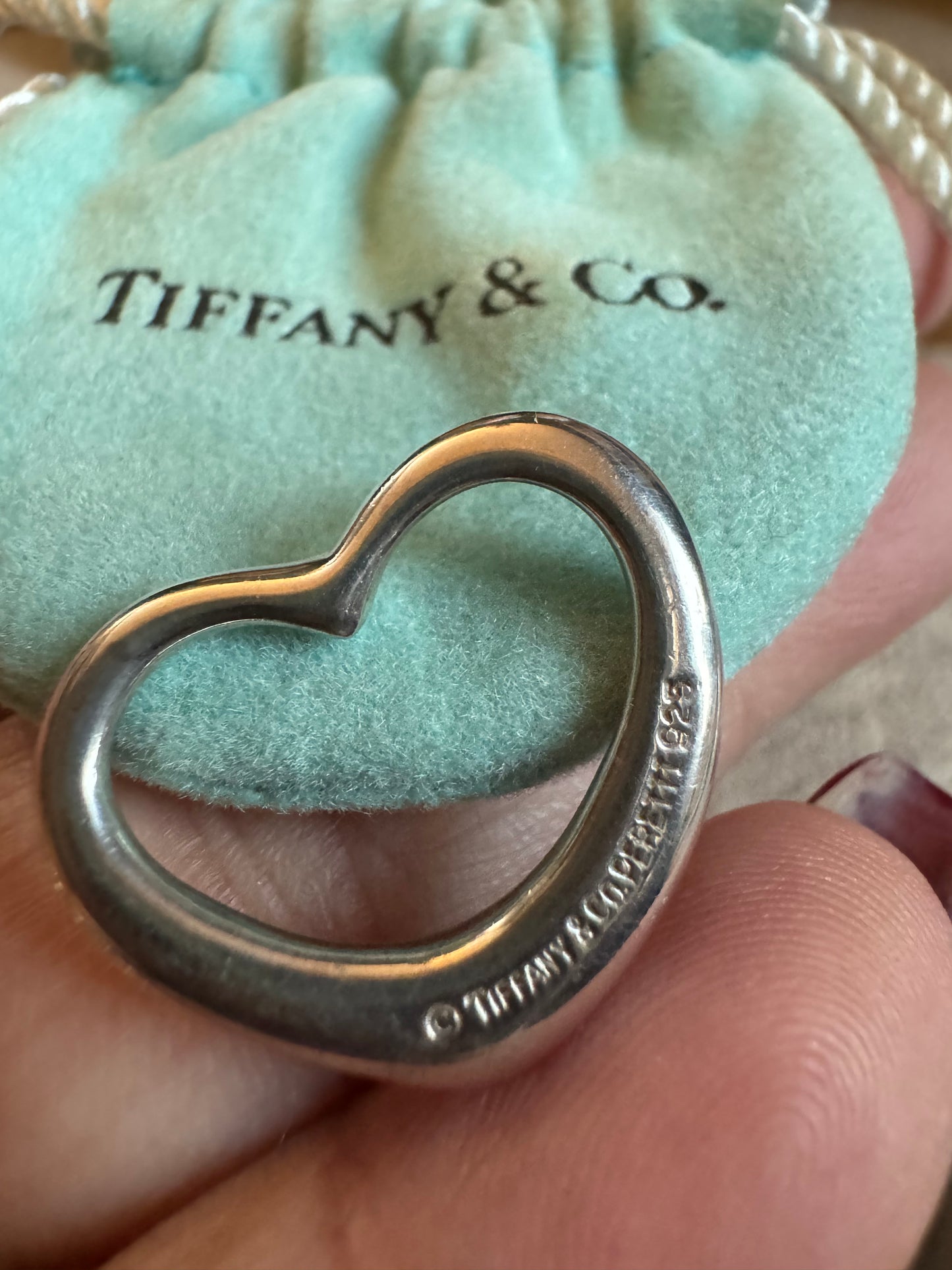 Tiffany&Co Elsa Peretti Open Heart Pendant