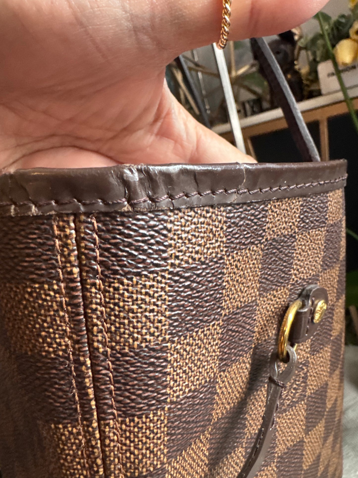 Neverfull MM in Damier Ebene -Rose Ballerine