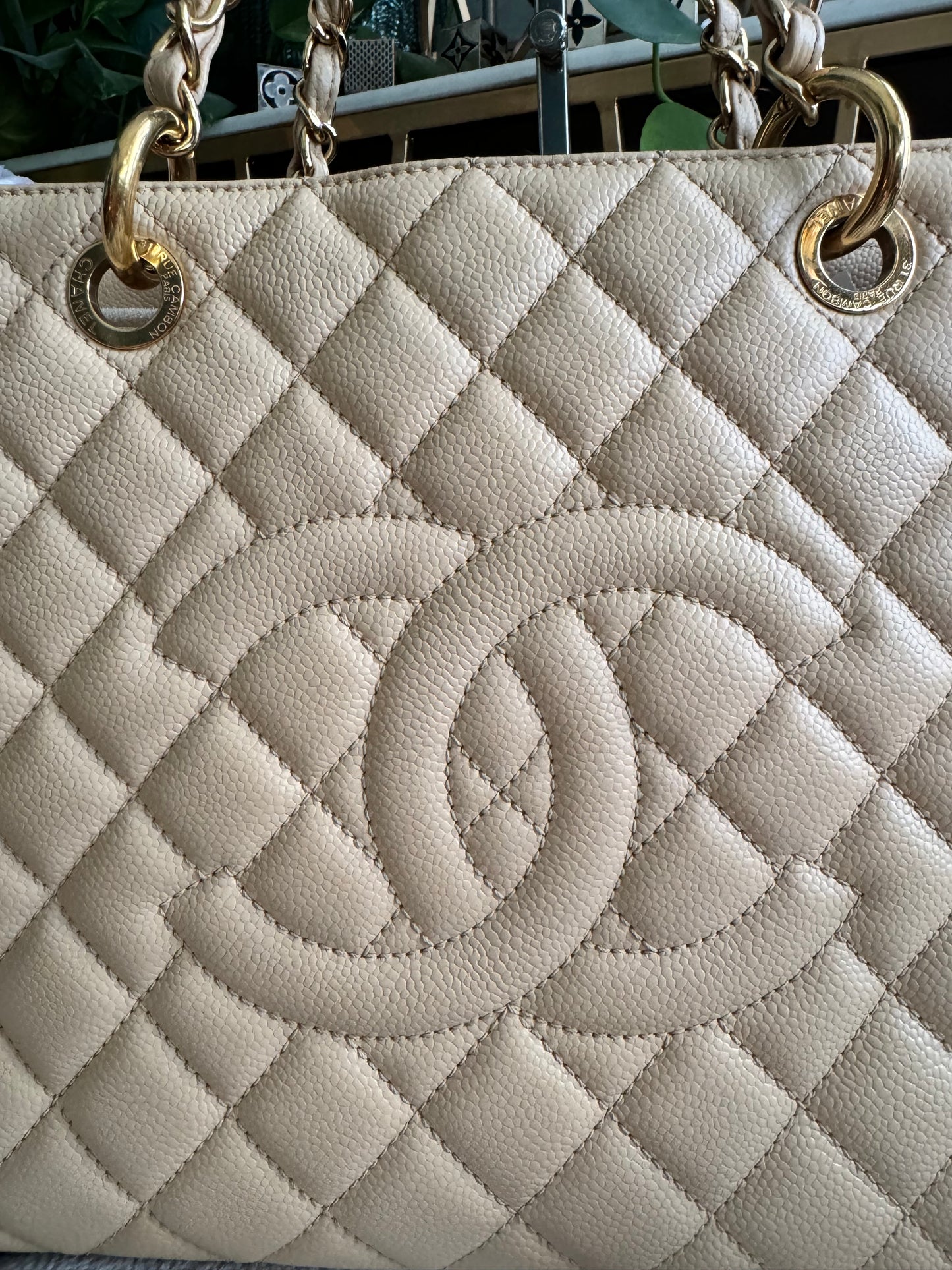 Chanel Beige GST in Gold Hardware