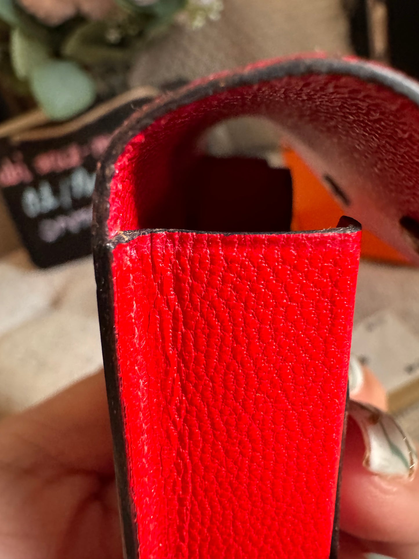 Hermes vintage playing cards with leather case