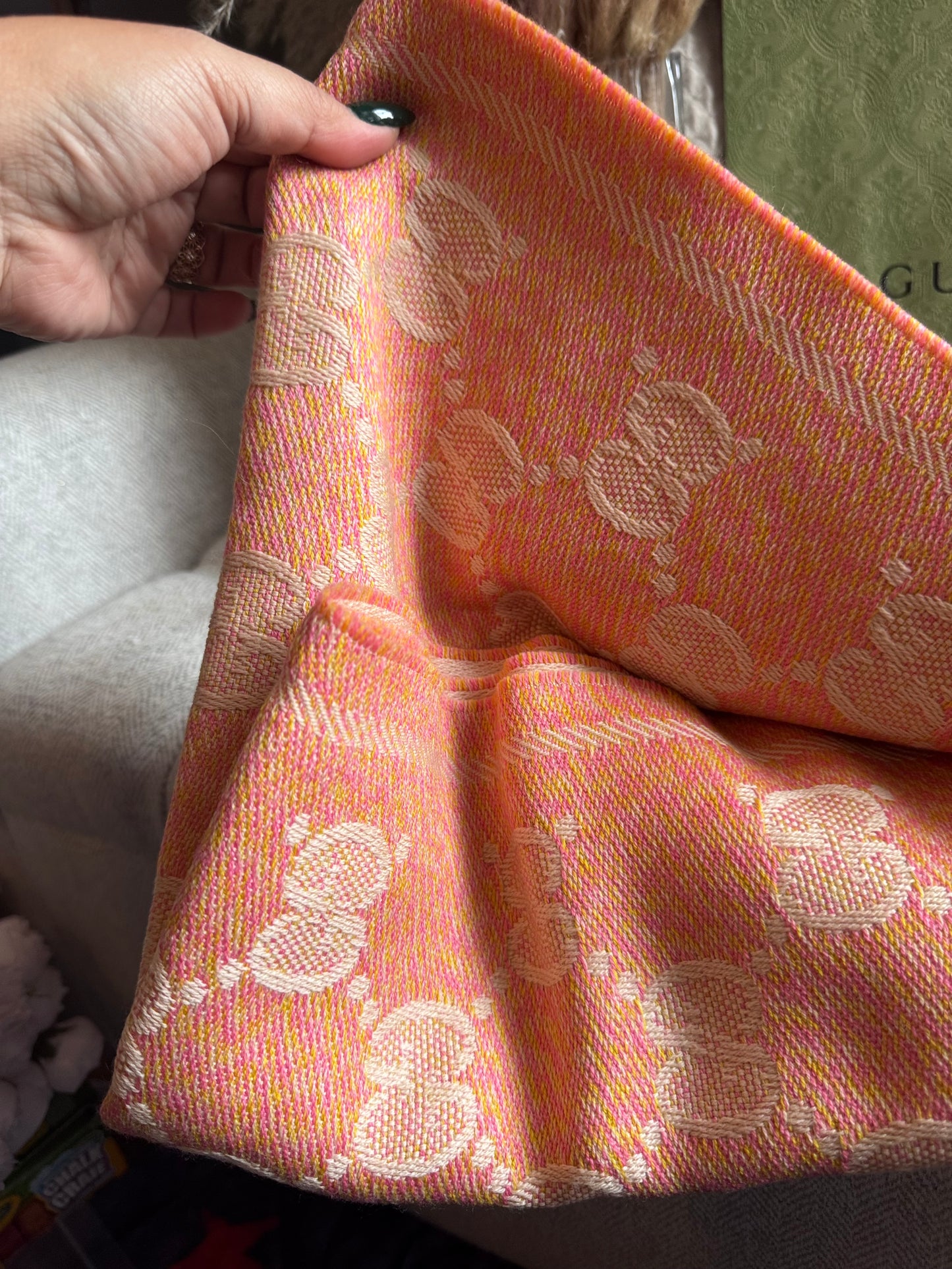 Gucci GG jacquard WOOL SCARF