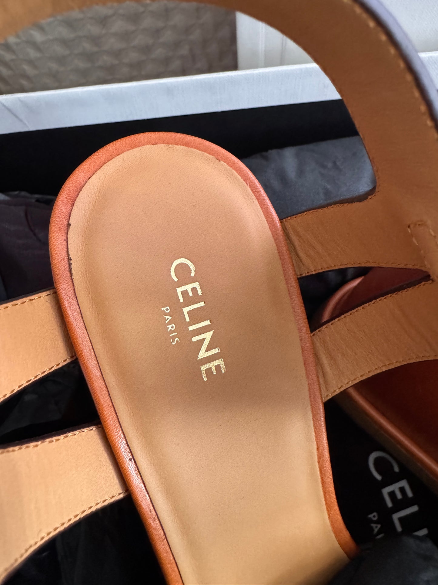 Celine Platform Leather Wedges
