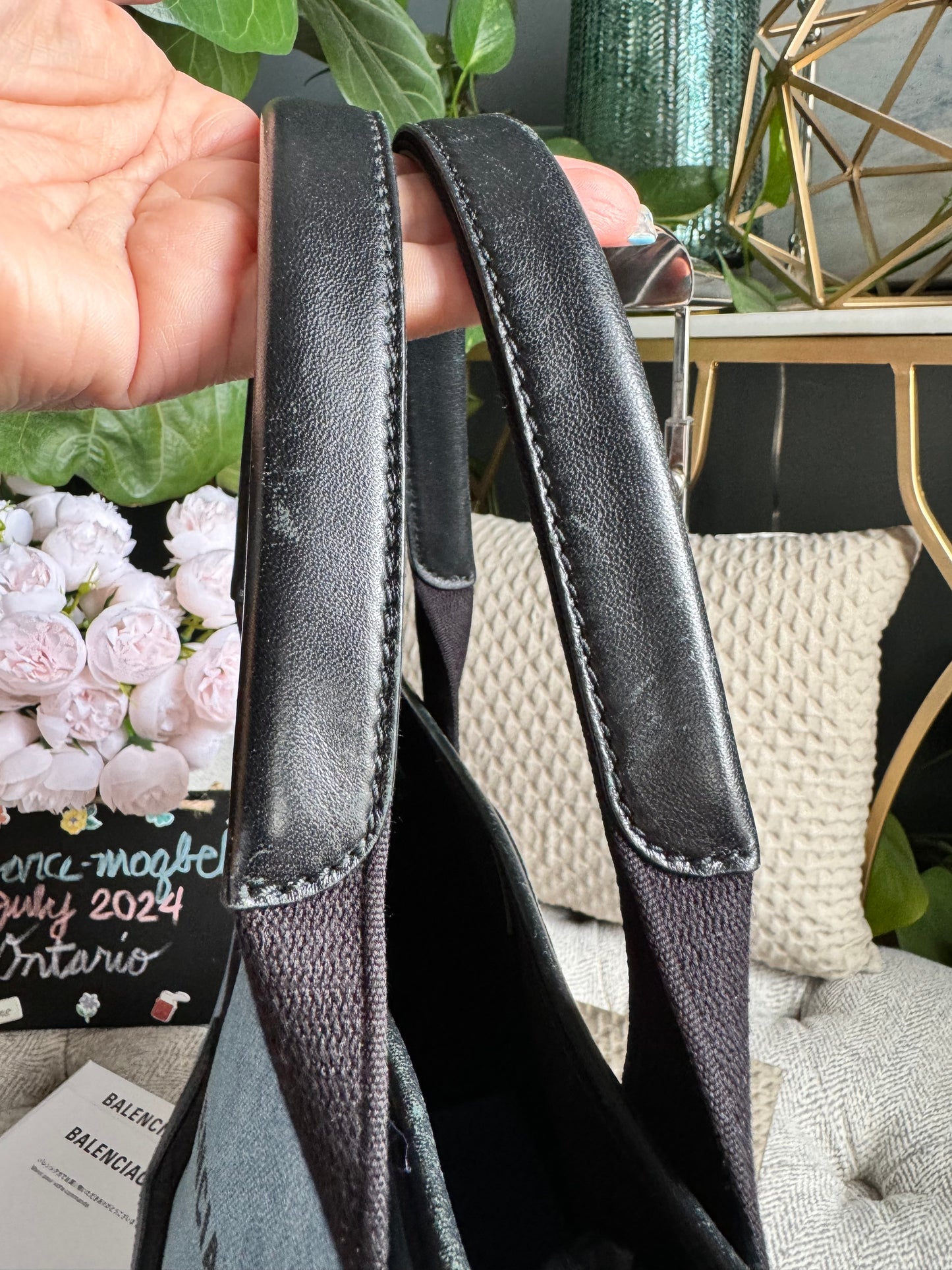 Balenciaga Denim Cabas