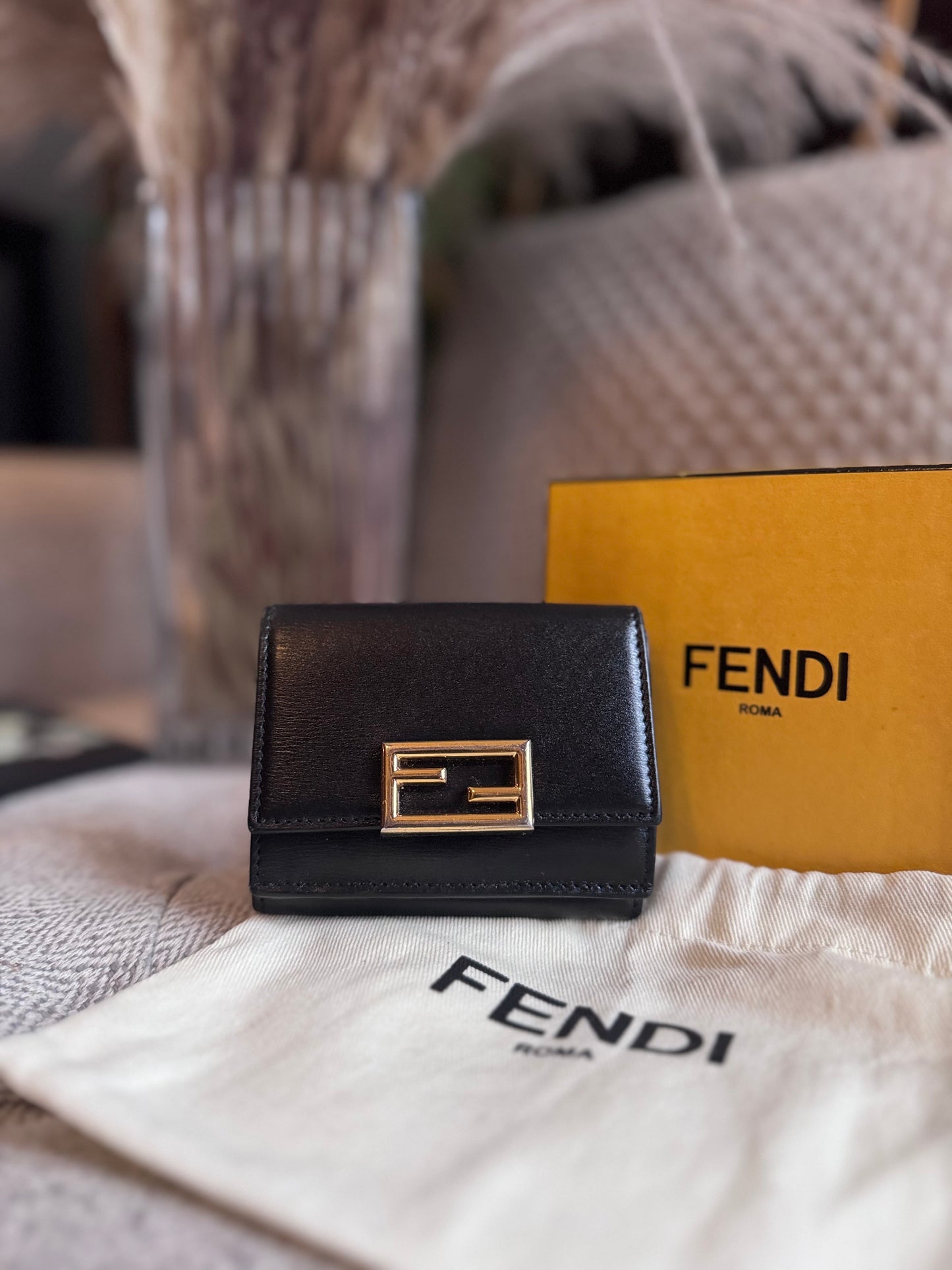 Fendi Micro Baguette Trifold Wallet