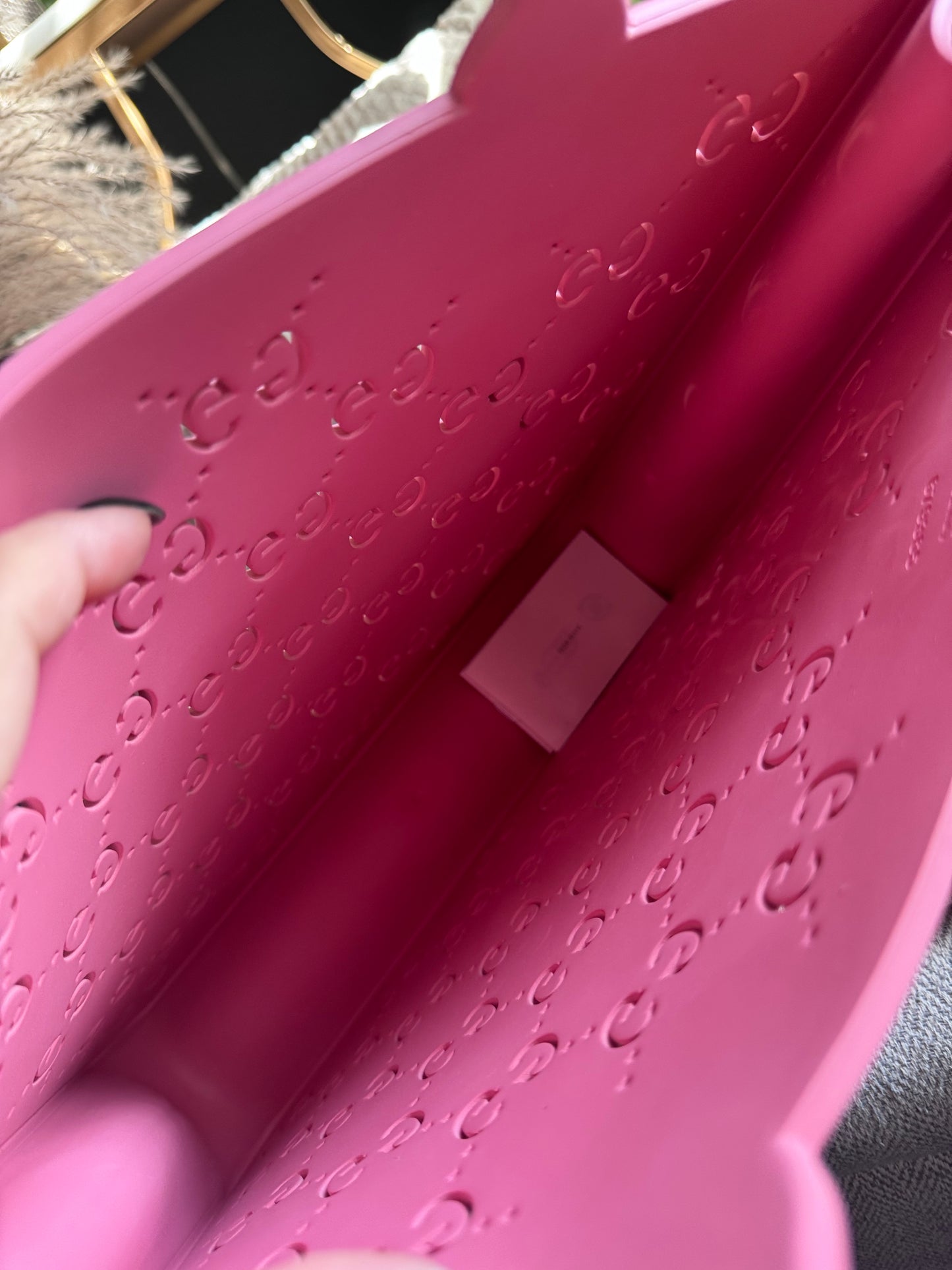 Gucci Rubber tote-PINK