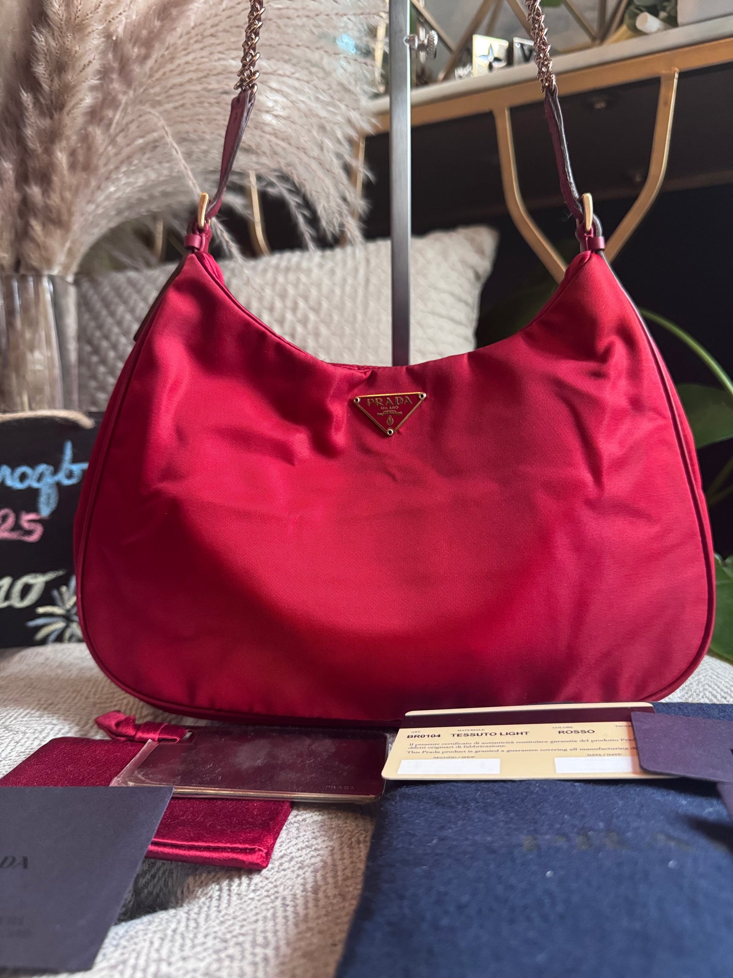 Prada Pochette with Chainlink Strap