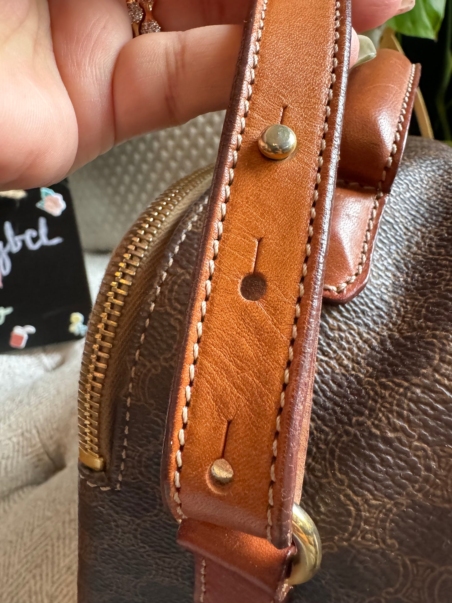 Celine Vintage Macadam Camera Bag