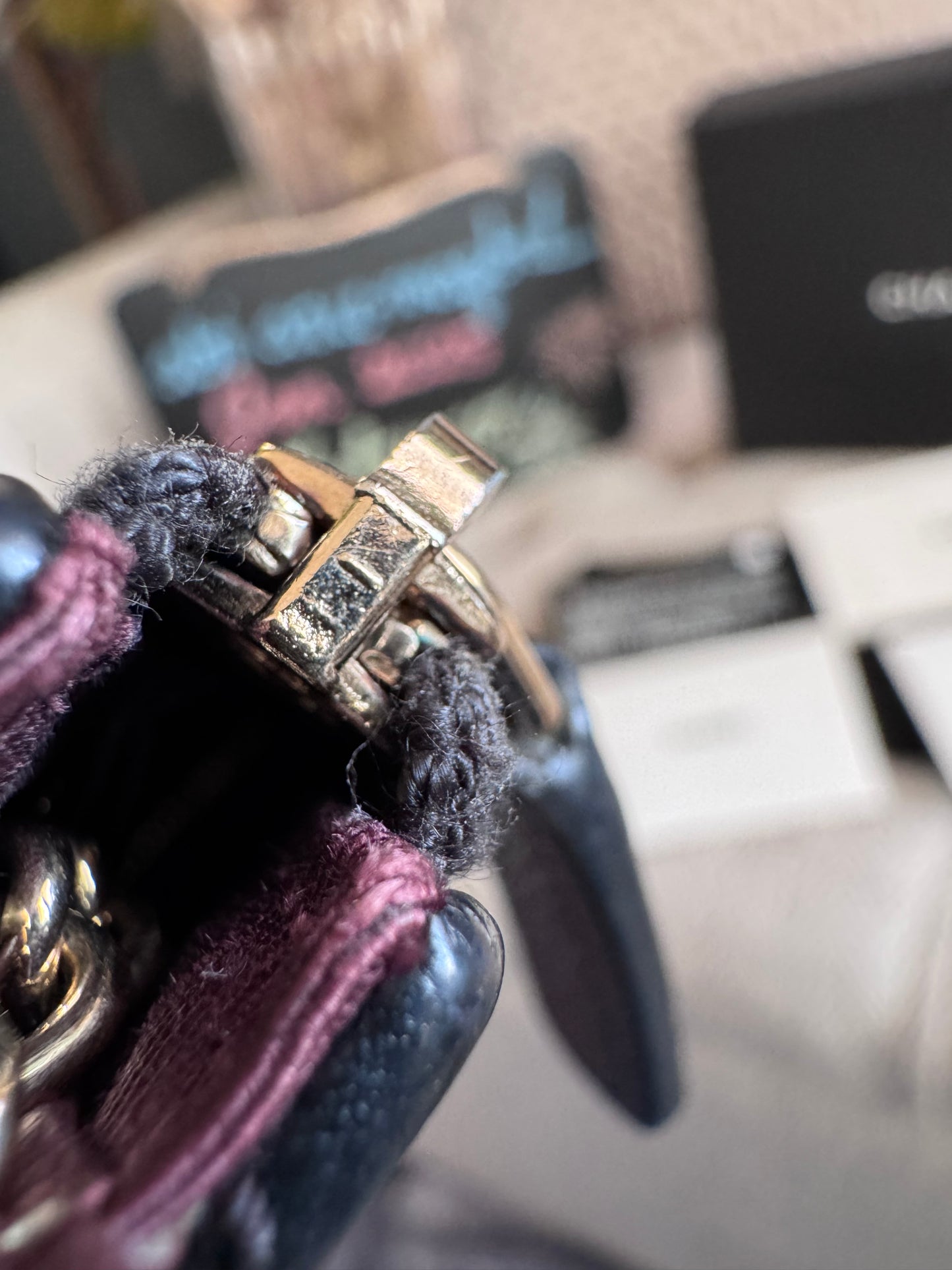 CHANEL Caviar Quilted Zipped Key Holder Case