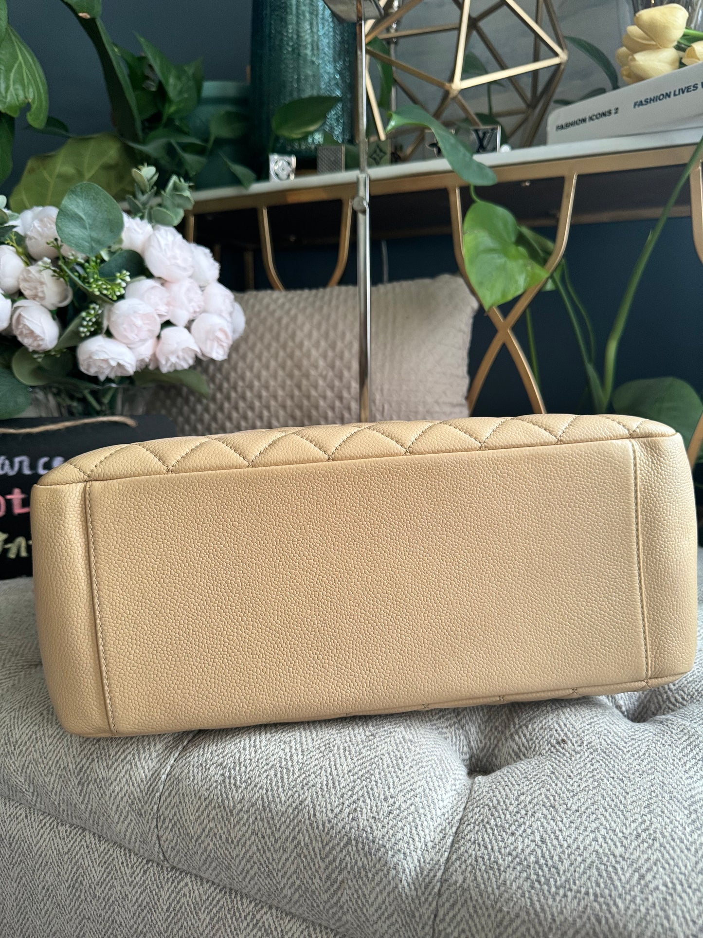 Chanel Beige GST in Gold Hardware