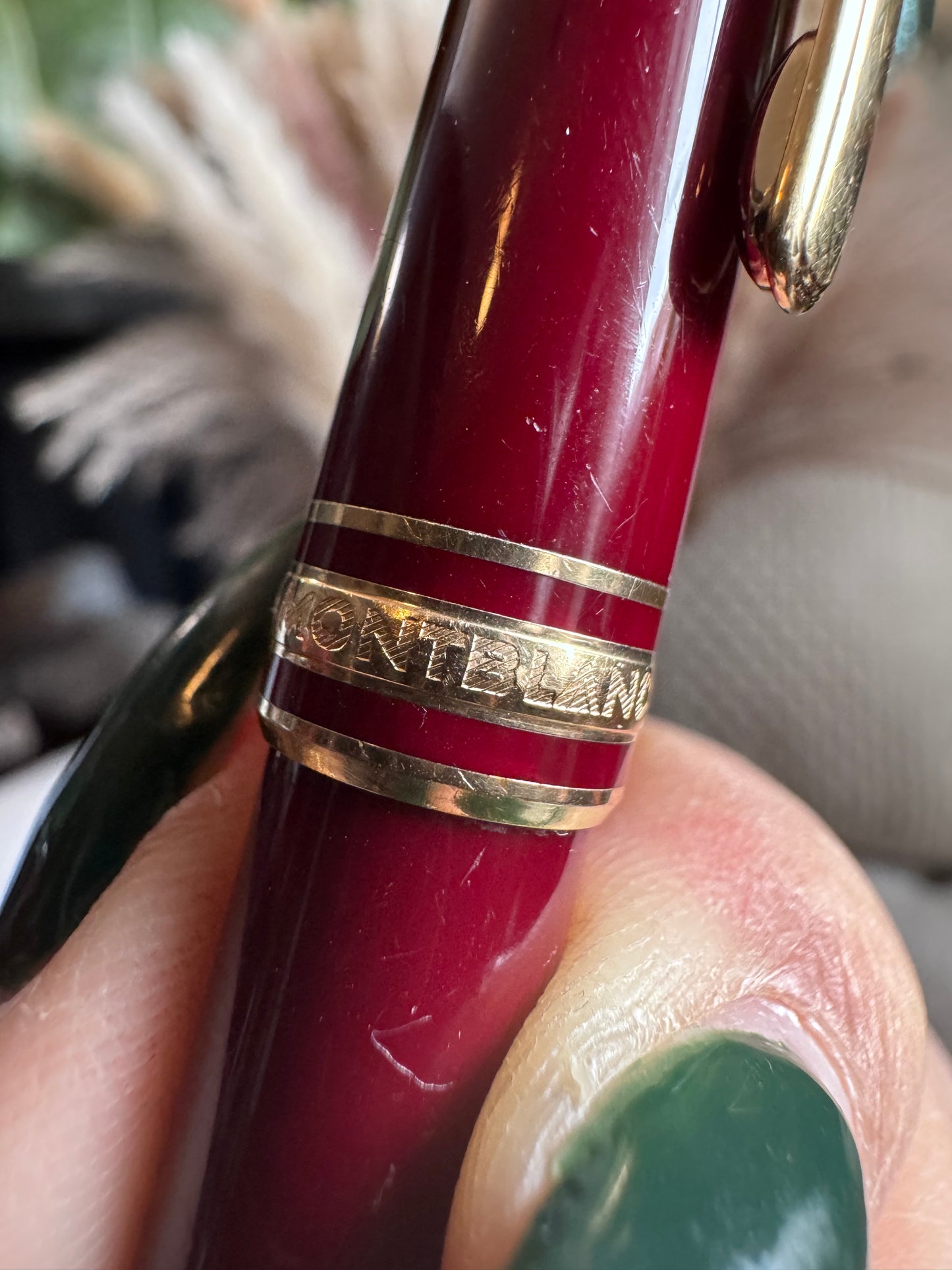 Montblanc Ballpoint Meisterstuck Pen in Burgundy