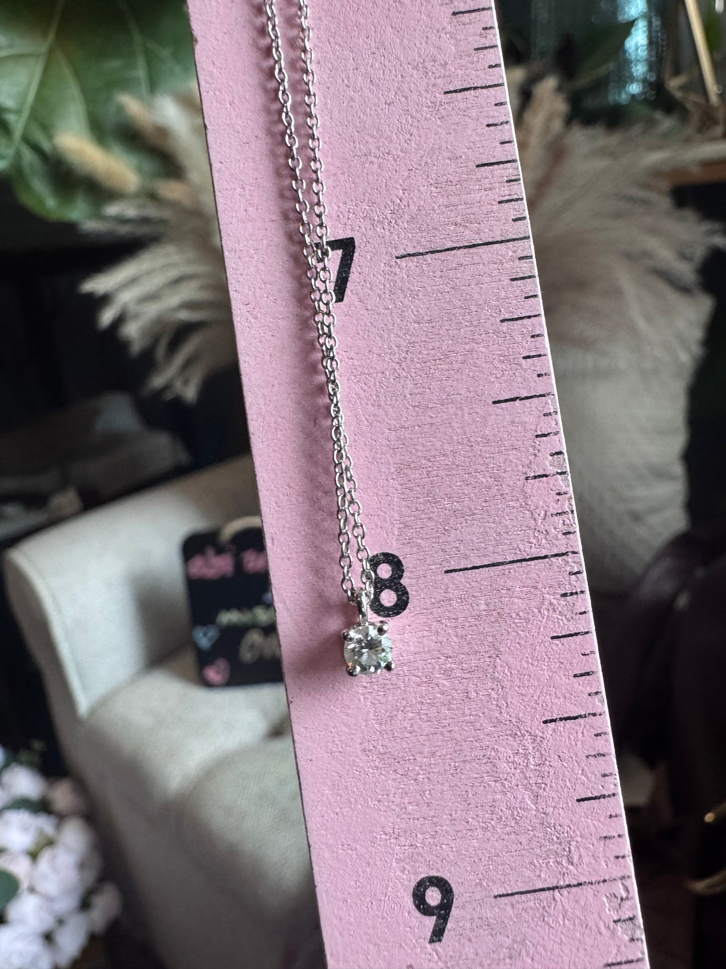 Tiffany&Co Platinum Solitaire Necklace