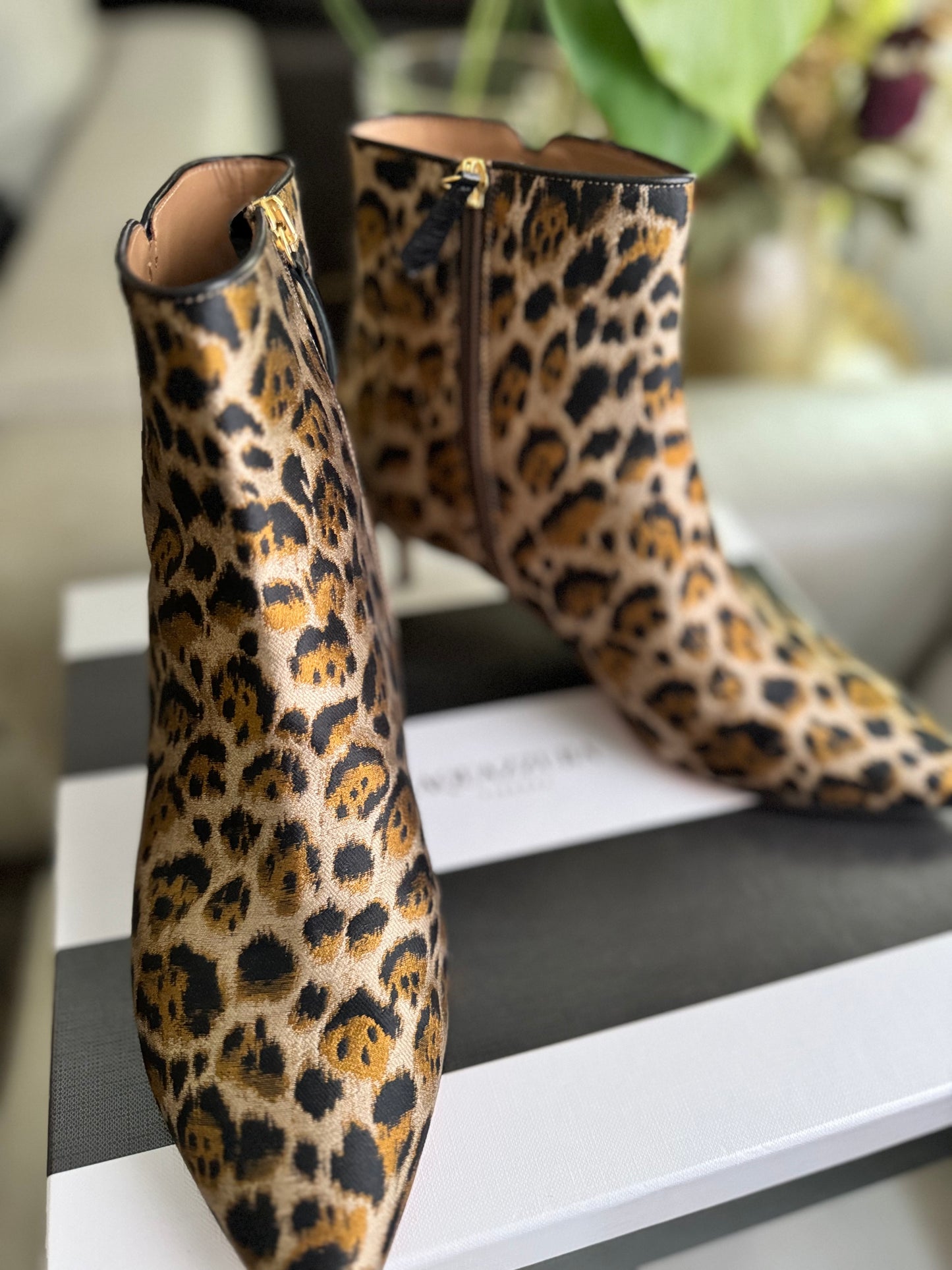 Aquazzura Leopard Print Quant 45 in size 39