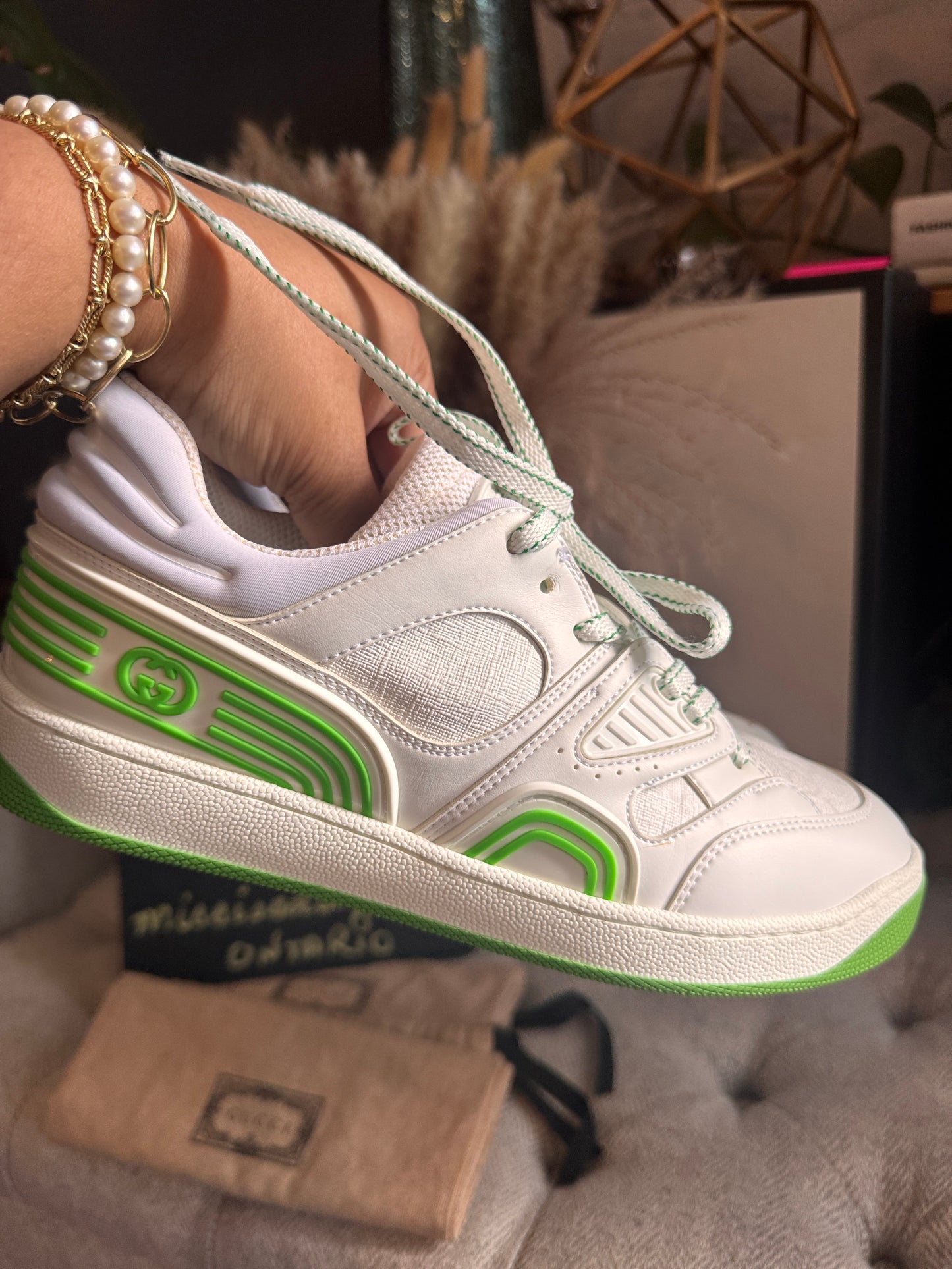 Demetra GG Supreme Monogram Womens Runners