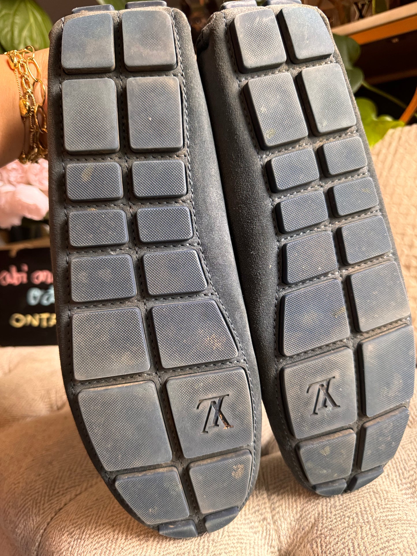 Louis Vuitton Suede Loafers (9.5 Men)