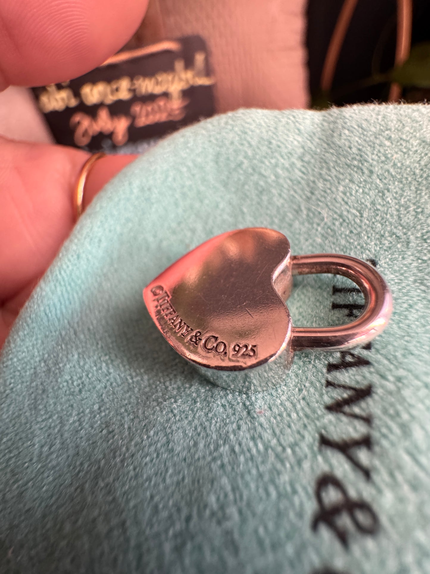 Tiffany & Co Padlock Heart LOVE Charm
