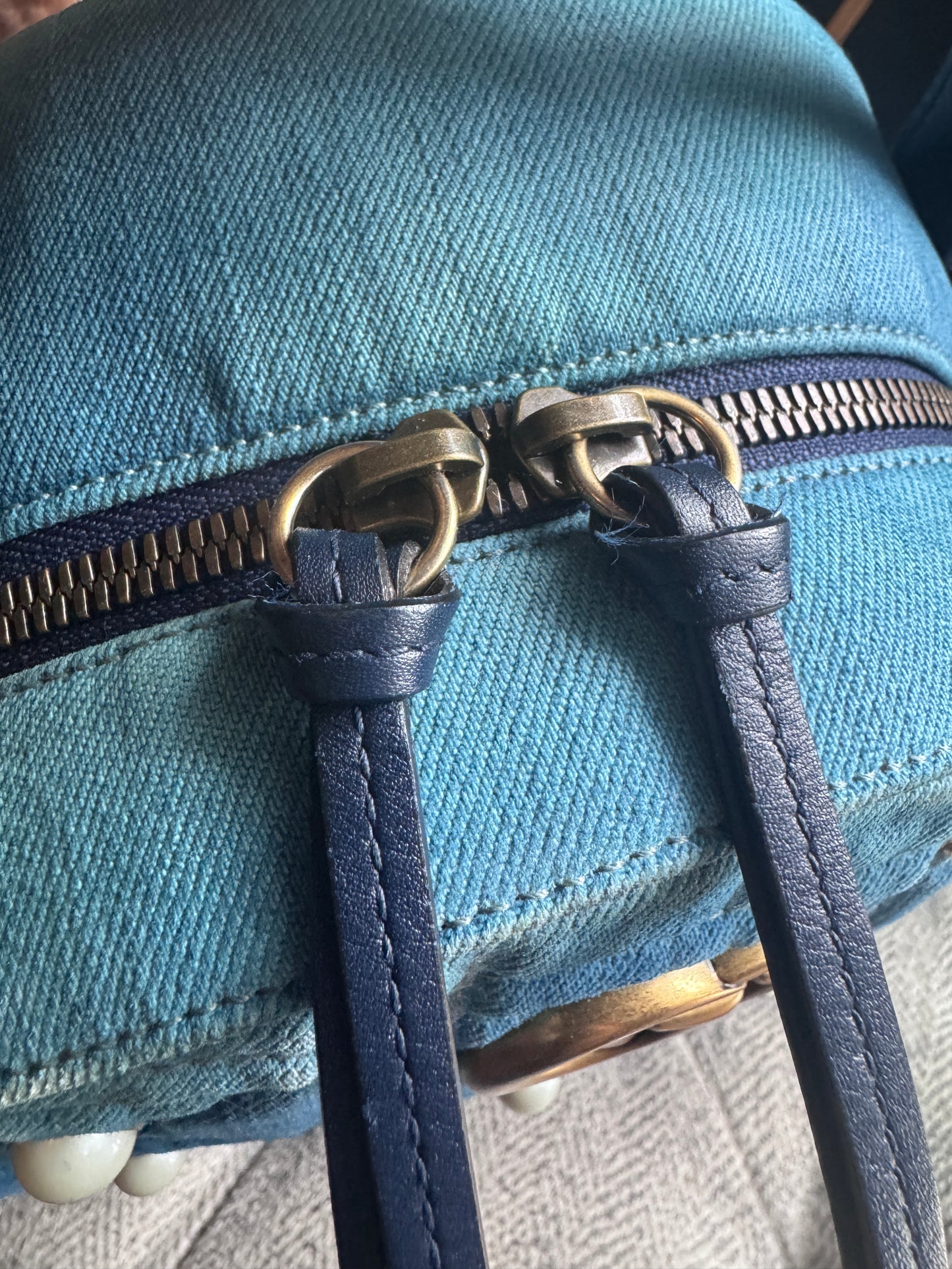 Gucci Marmont Denim Backpack