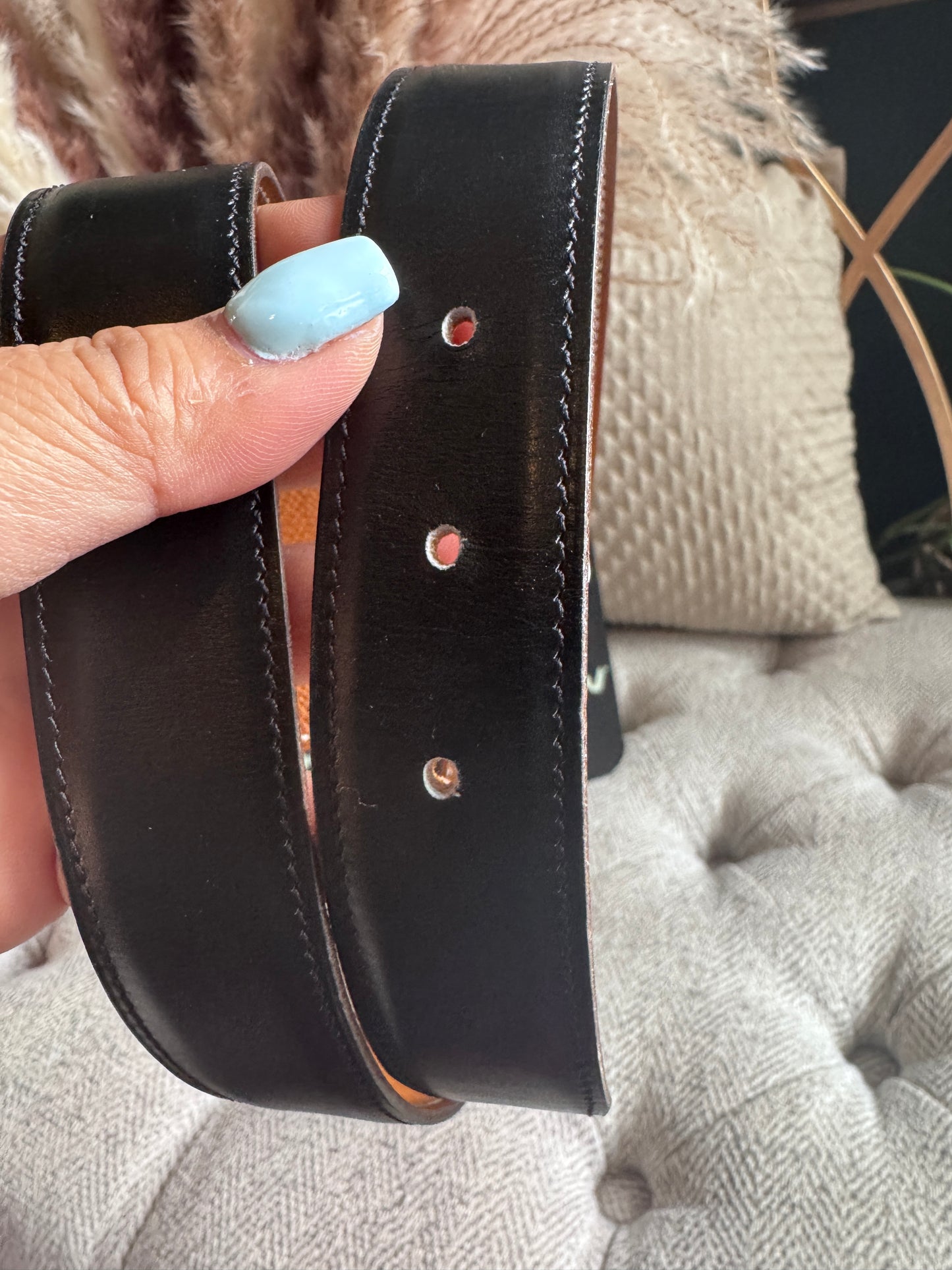 Hermes Belt with Gold Buckle