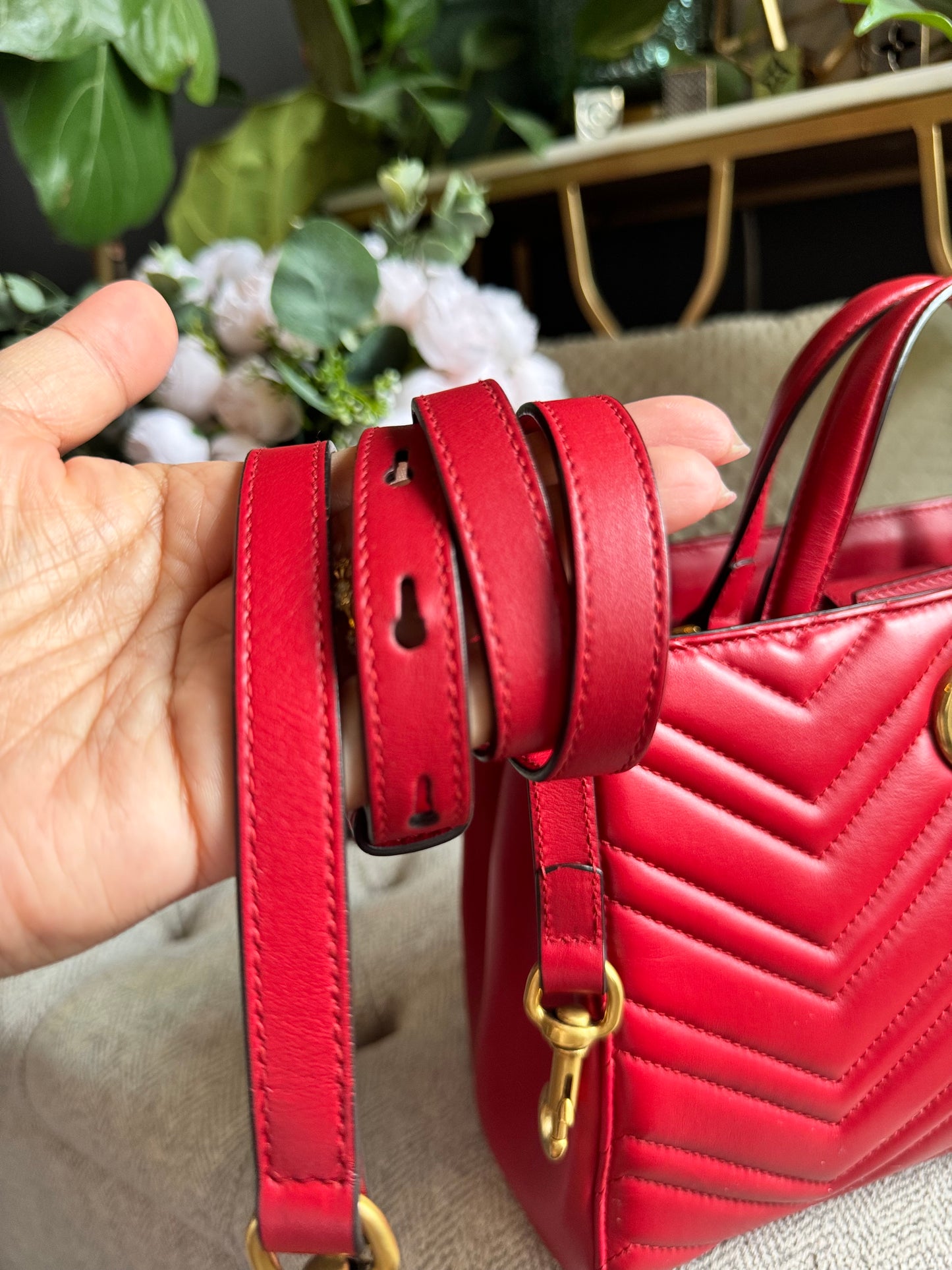 Gucci Small GG Marmont Matelasse Tote