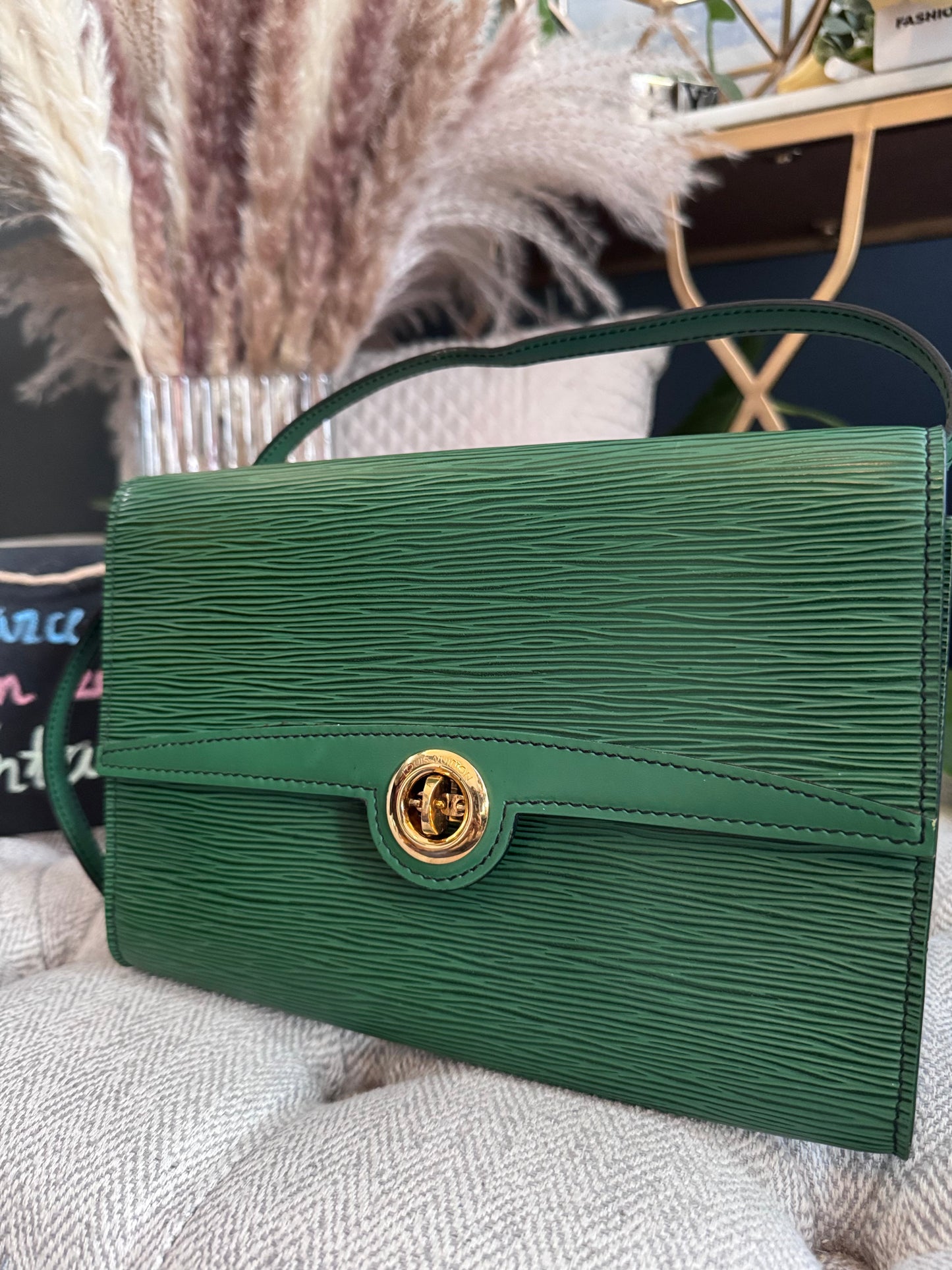 Louis Vuitton Epi Pochette Arche in Borneo Green