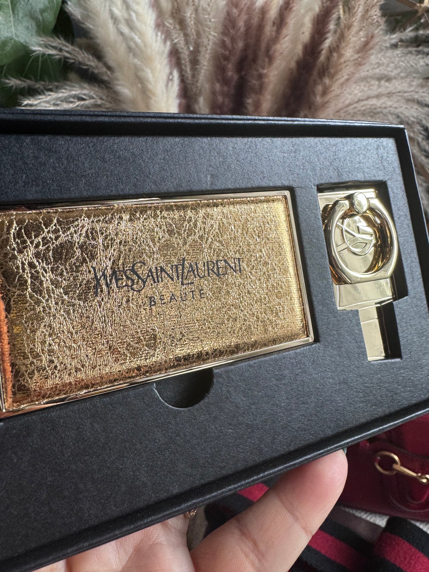 YVES SAINT LAURENT Beaute New Hand Mirror and Phone Ring