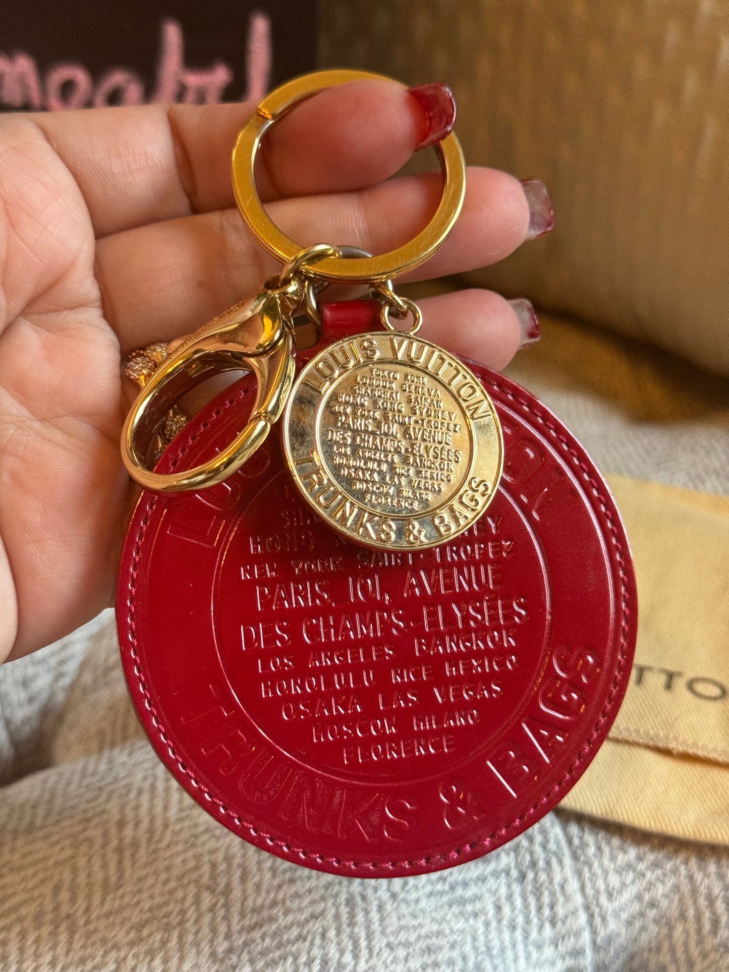 Louis Vuitton Vernis Trunks and Bags Charm