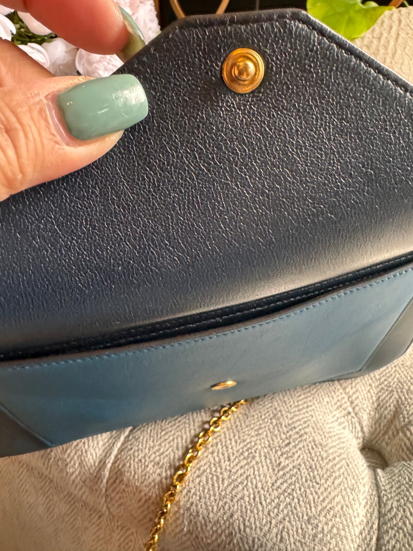 Celine Tricolour Pocket Envelope on Chain