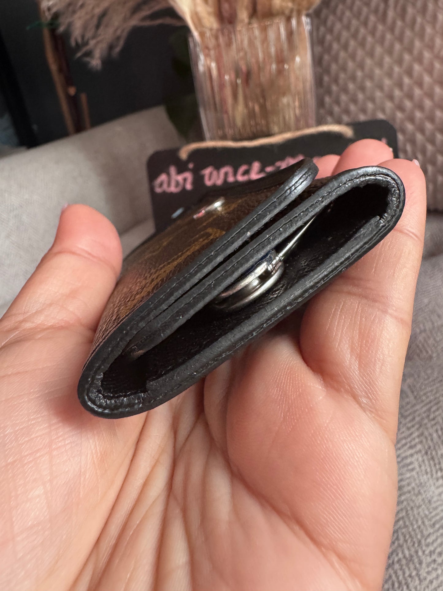 LOUIS VUITTON Monogram Macassar Multicles 6 Key Case