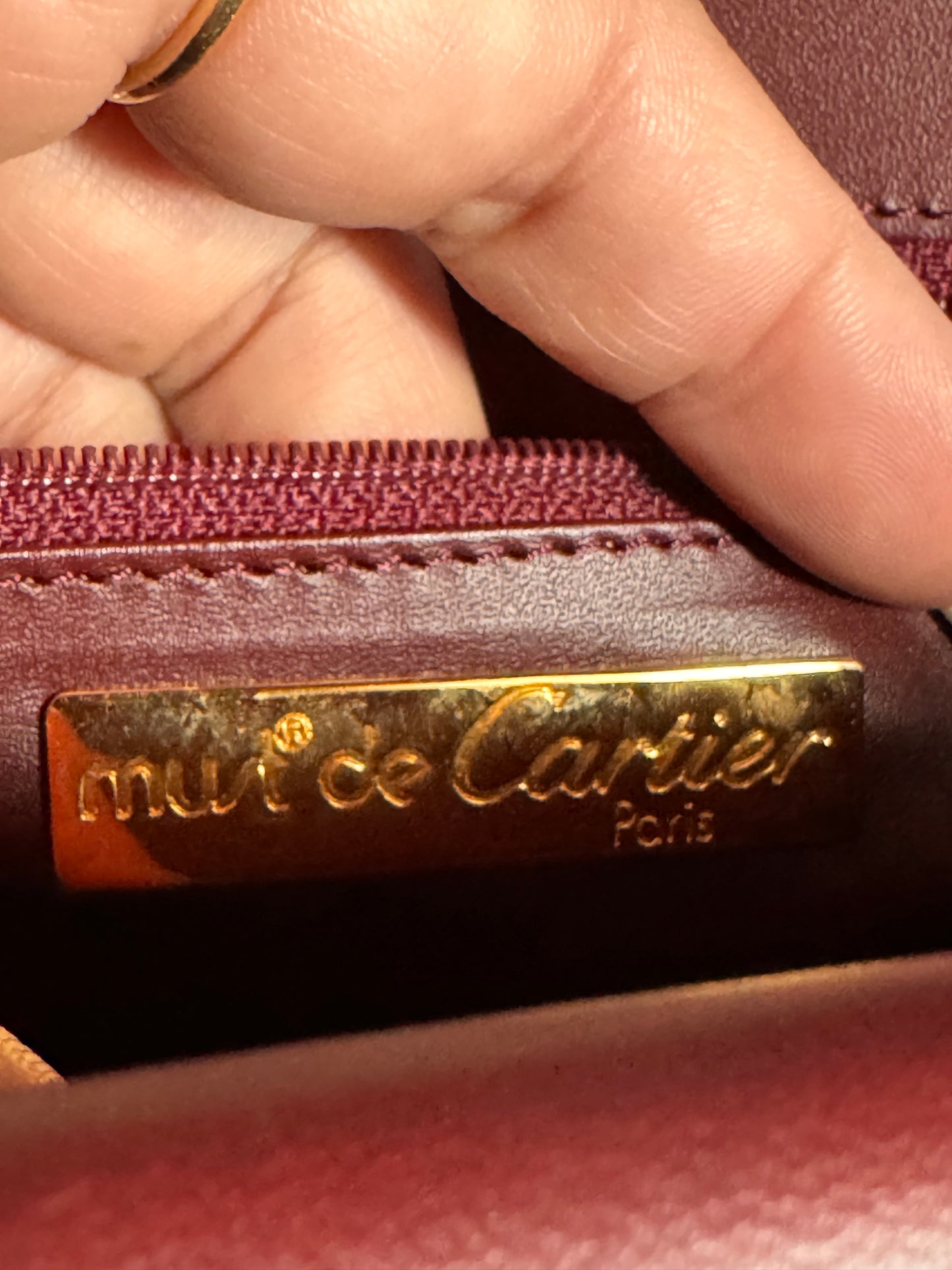 Cartier Vintage Must de Cartier Envelope Bag